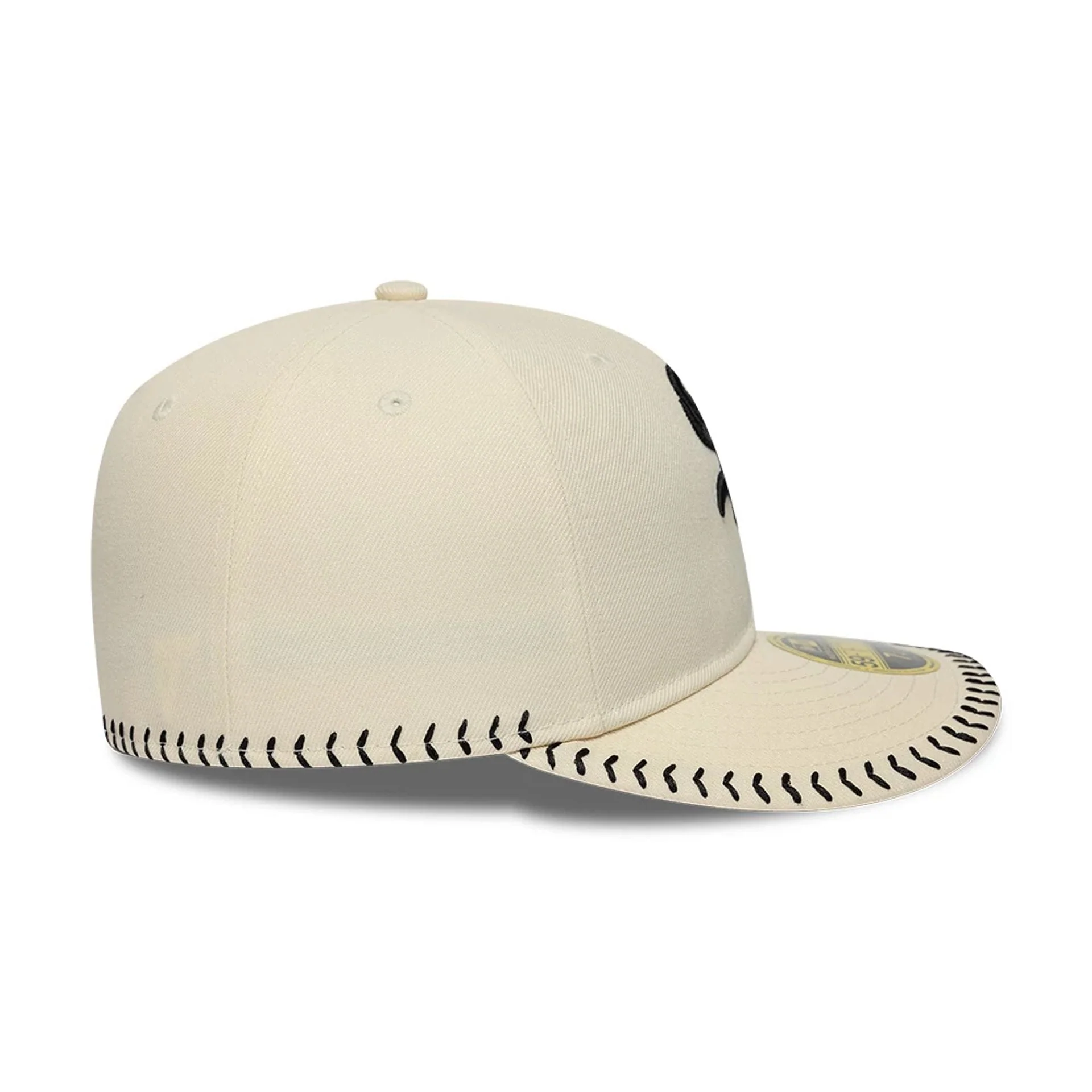 Chicago White Sox MLB Baseball Stitch Cream Retro Crown 59FIFTY Fitted Cap - Image 6