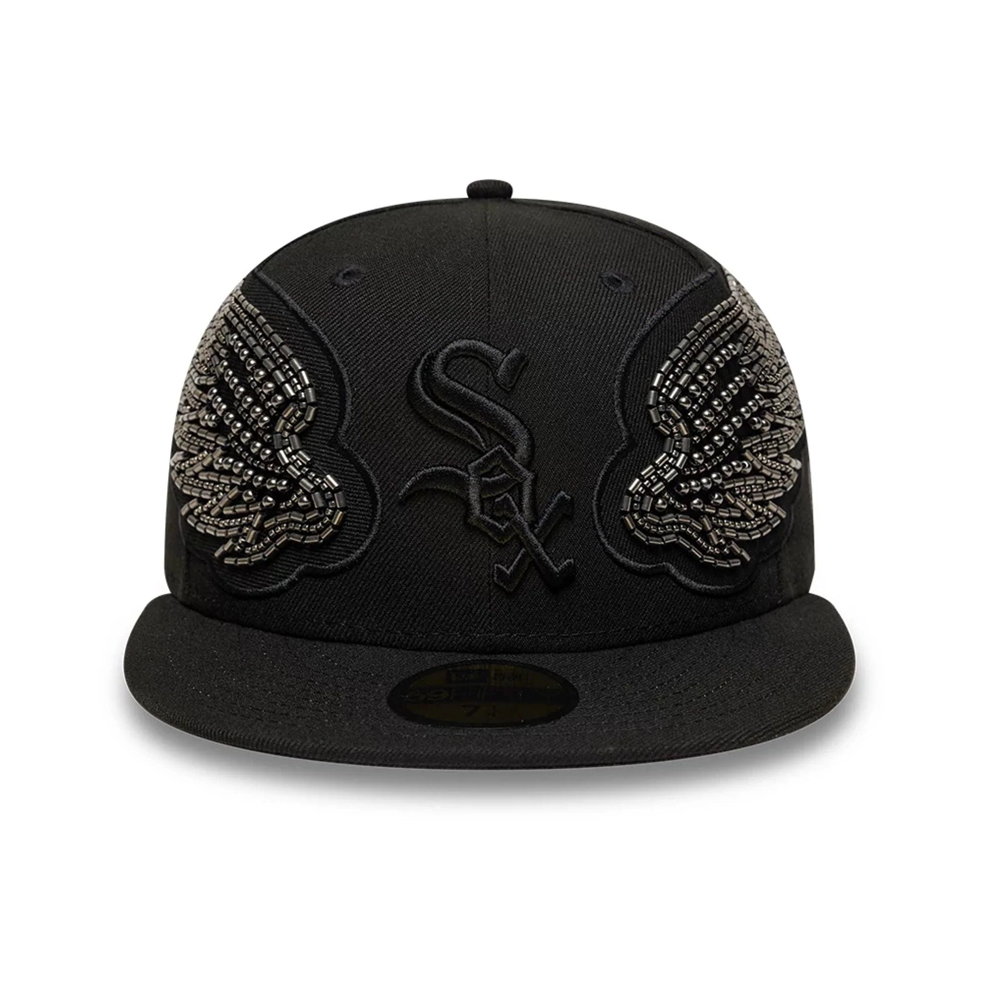 Chicago White Sox MLB Beaded Wings Black 59FIFTY Fitted Cap - Image 2