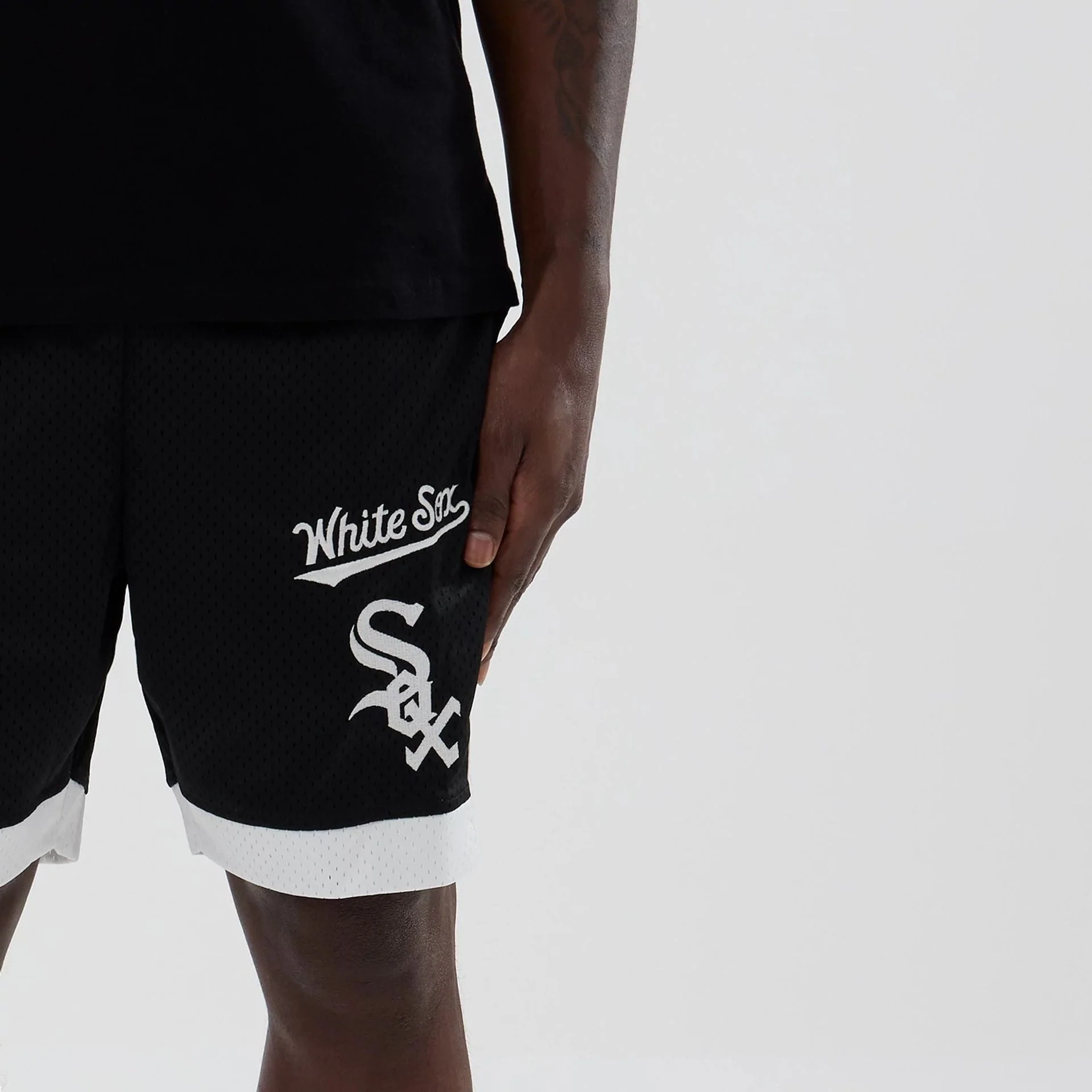 Chicago White Sox MLB Black Mesh Shorts - Image 5