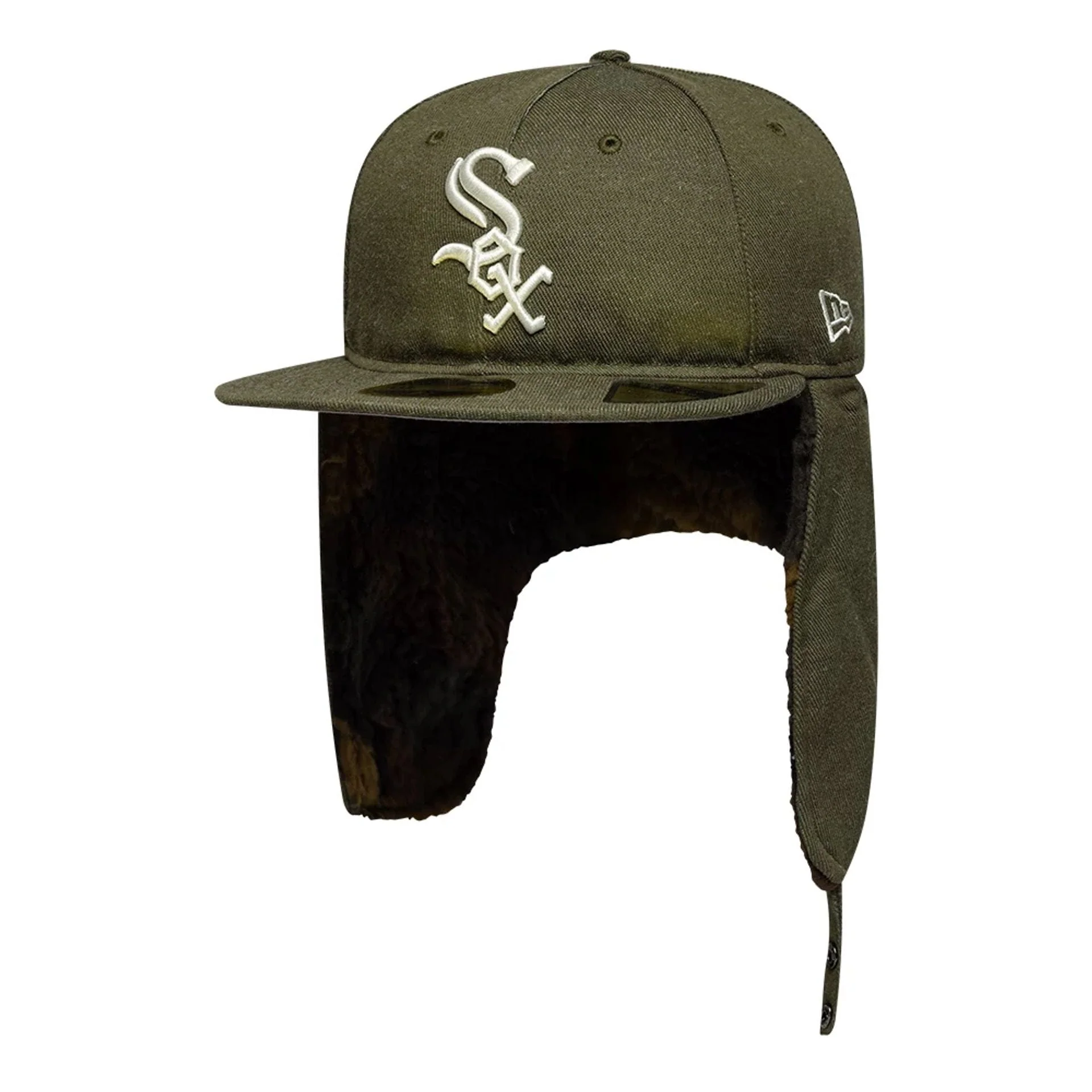 Chicago White Sox MLB Camo Green Retro Crown 59FIFTY Fitted Cap - Image 2