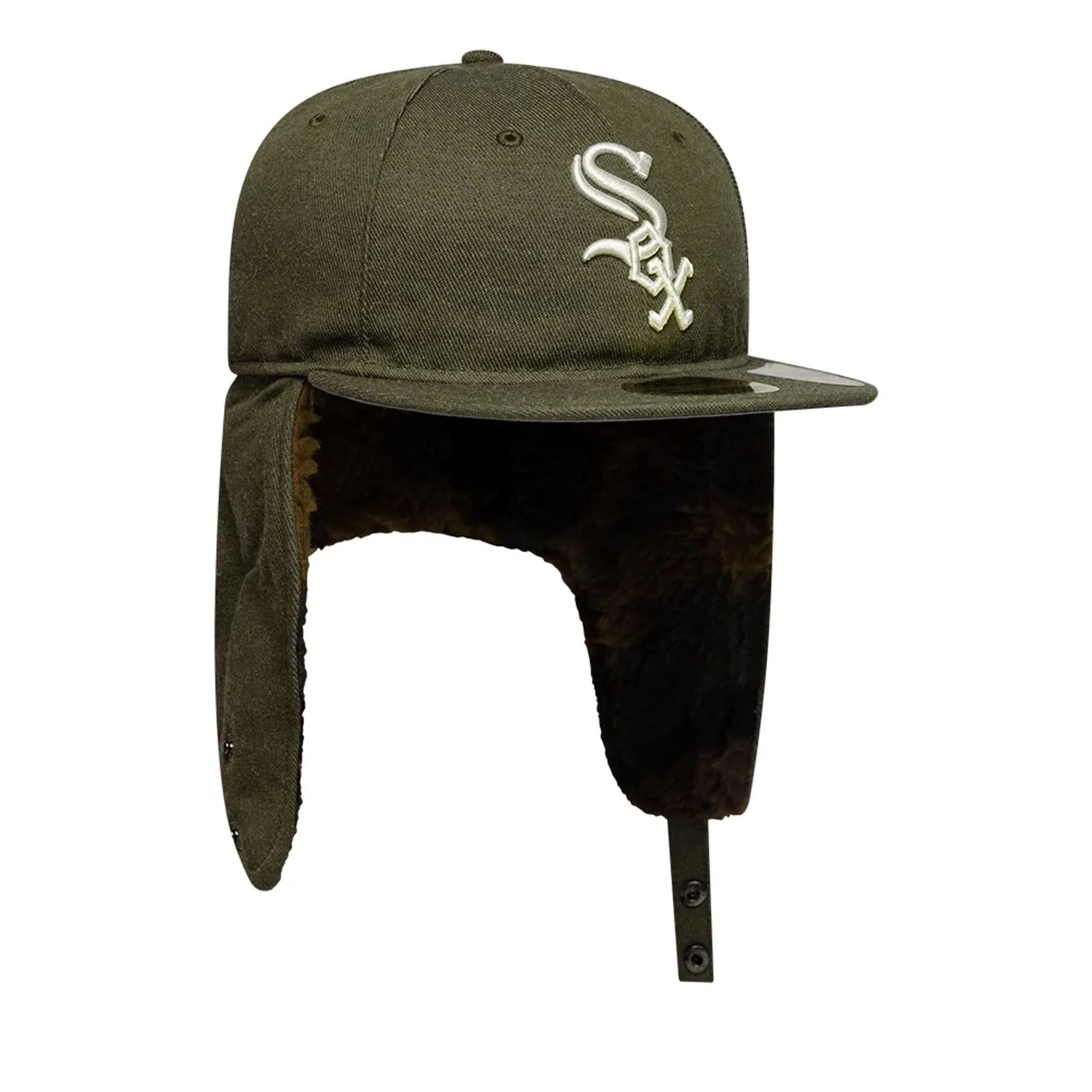 Chicago White Sox MLB Camo Green Retro Crown 59FIFTY Fitted Cap - Image 8