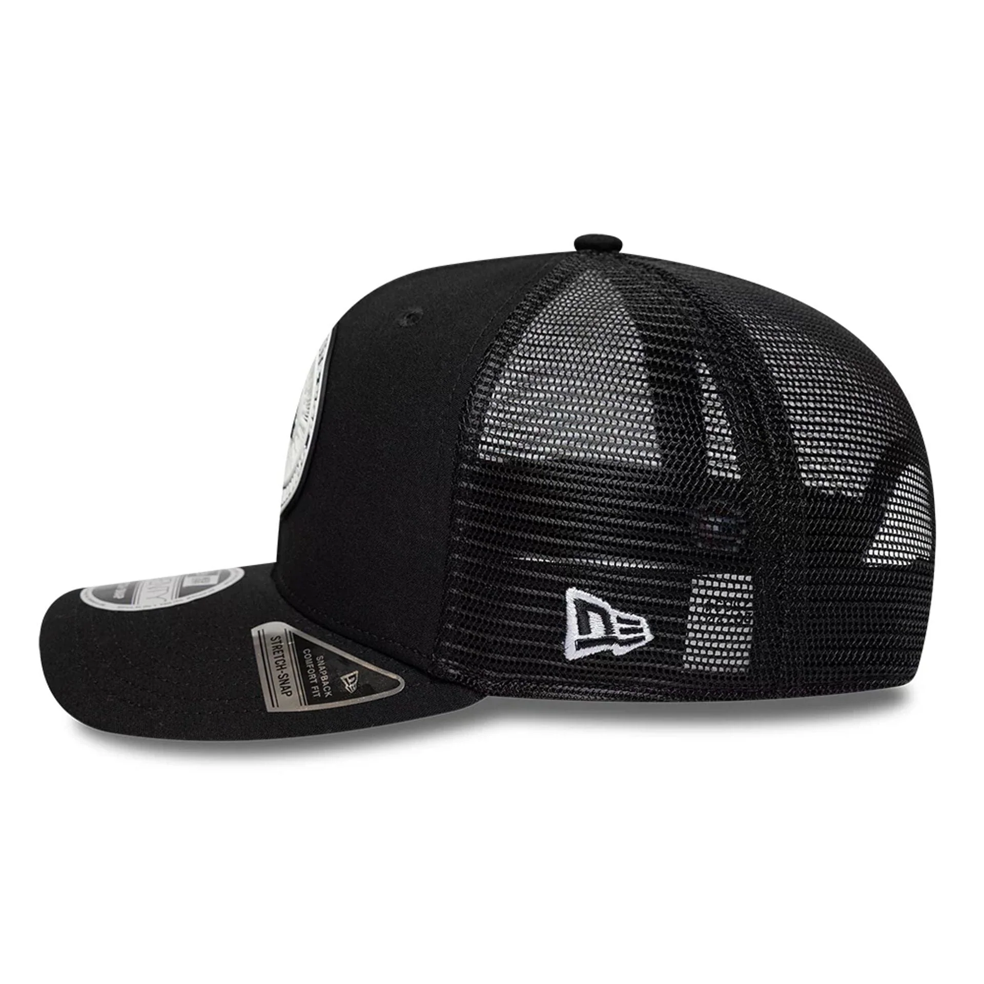 Chicago White Sox MLB Circles Black 9SEVENTY Stretch Snap Adjustable Cap - Image 5