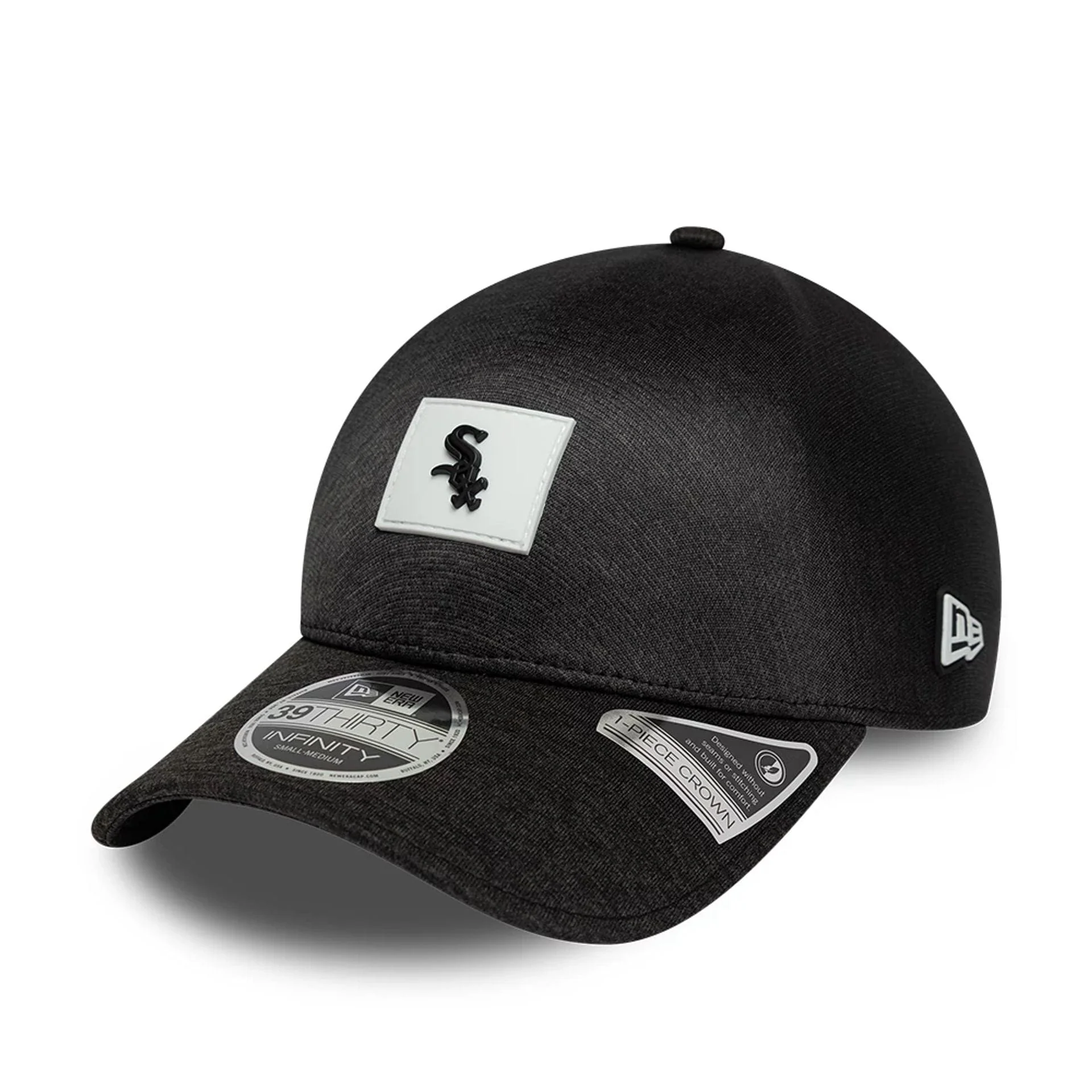 Chicago White Sox MLB Clubhouse Black 39THIRTY Infinity Stretch Fit Cap - Image 3