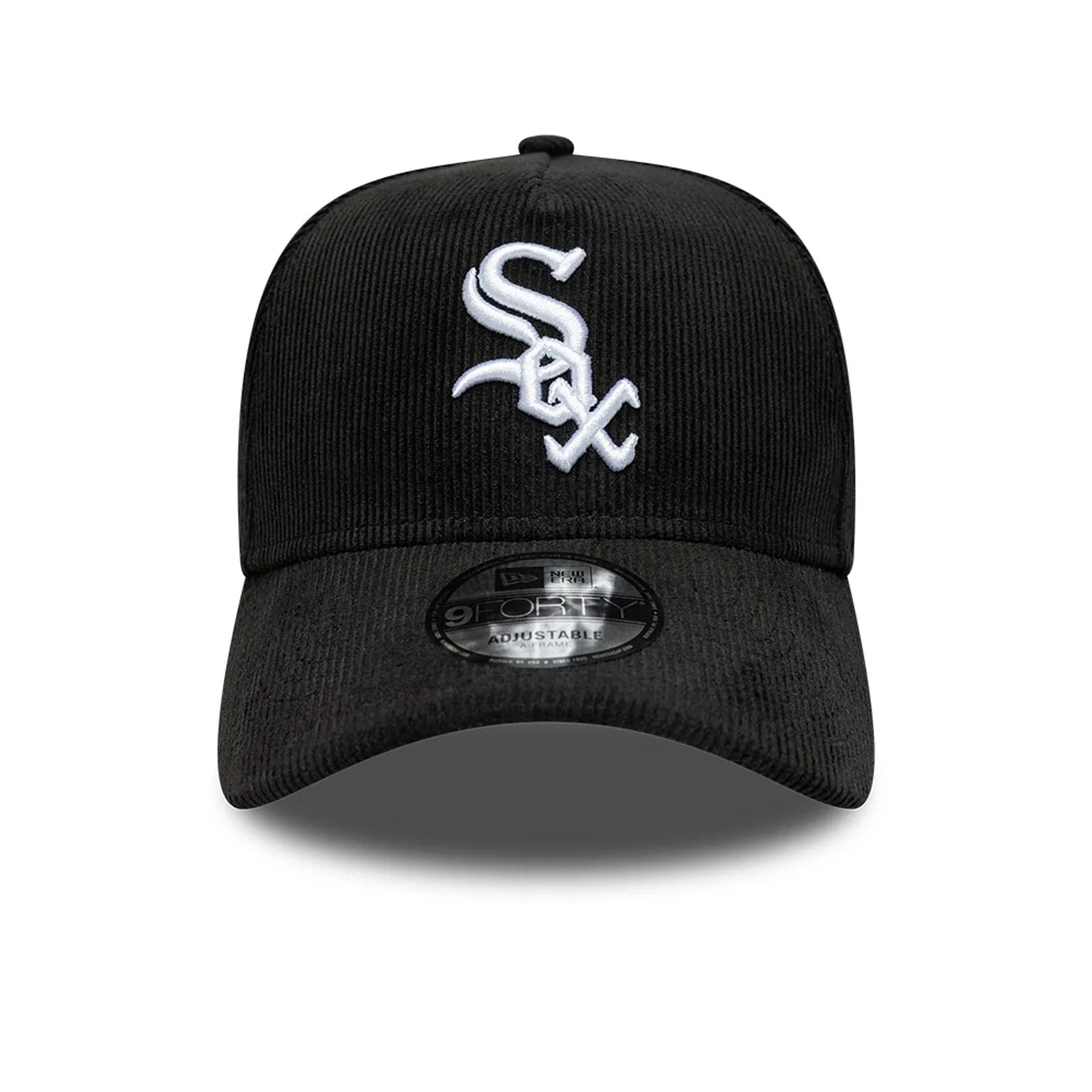 Chicago White Sox MLB Cord Black 9FORTY A-Frame Adjustable Cap - Image 3