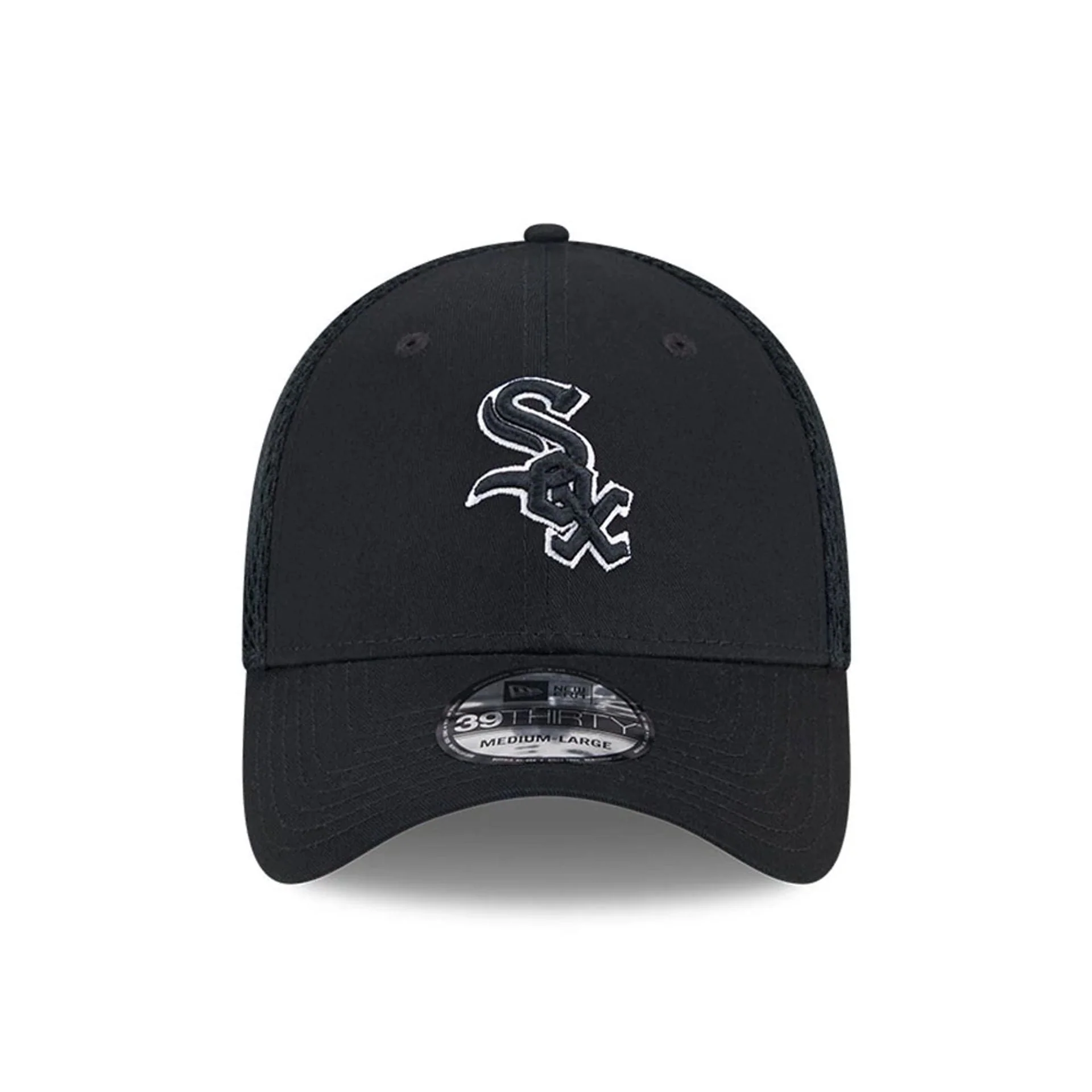 Chicago White Sox MLB Evergreen Neo Black 39THIRTY Stretch Fit Cap - Image 3