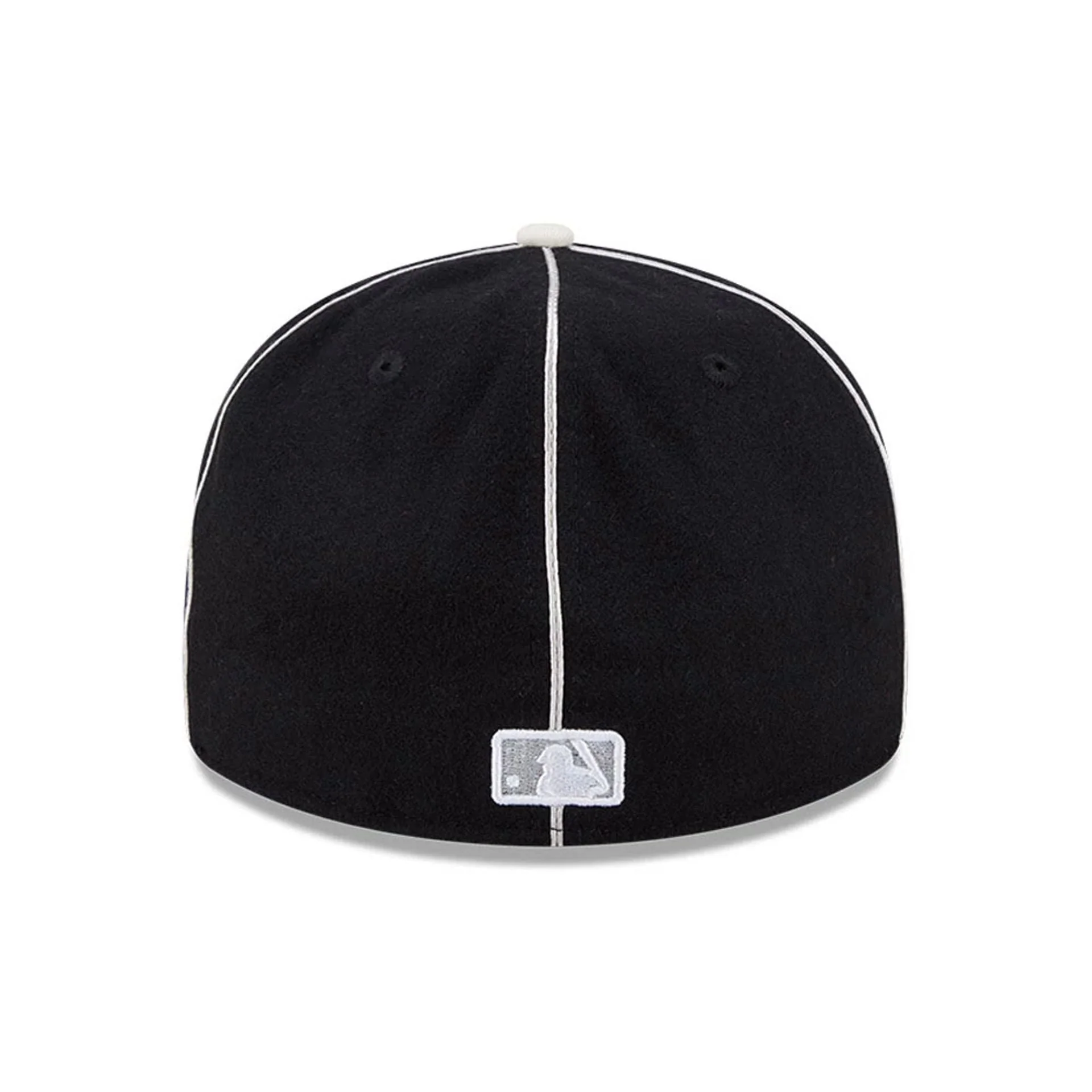 Chicago White Sox MLB Felt Logo Black Retro Crown 59FIFTY Fitted Cap - Image 5