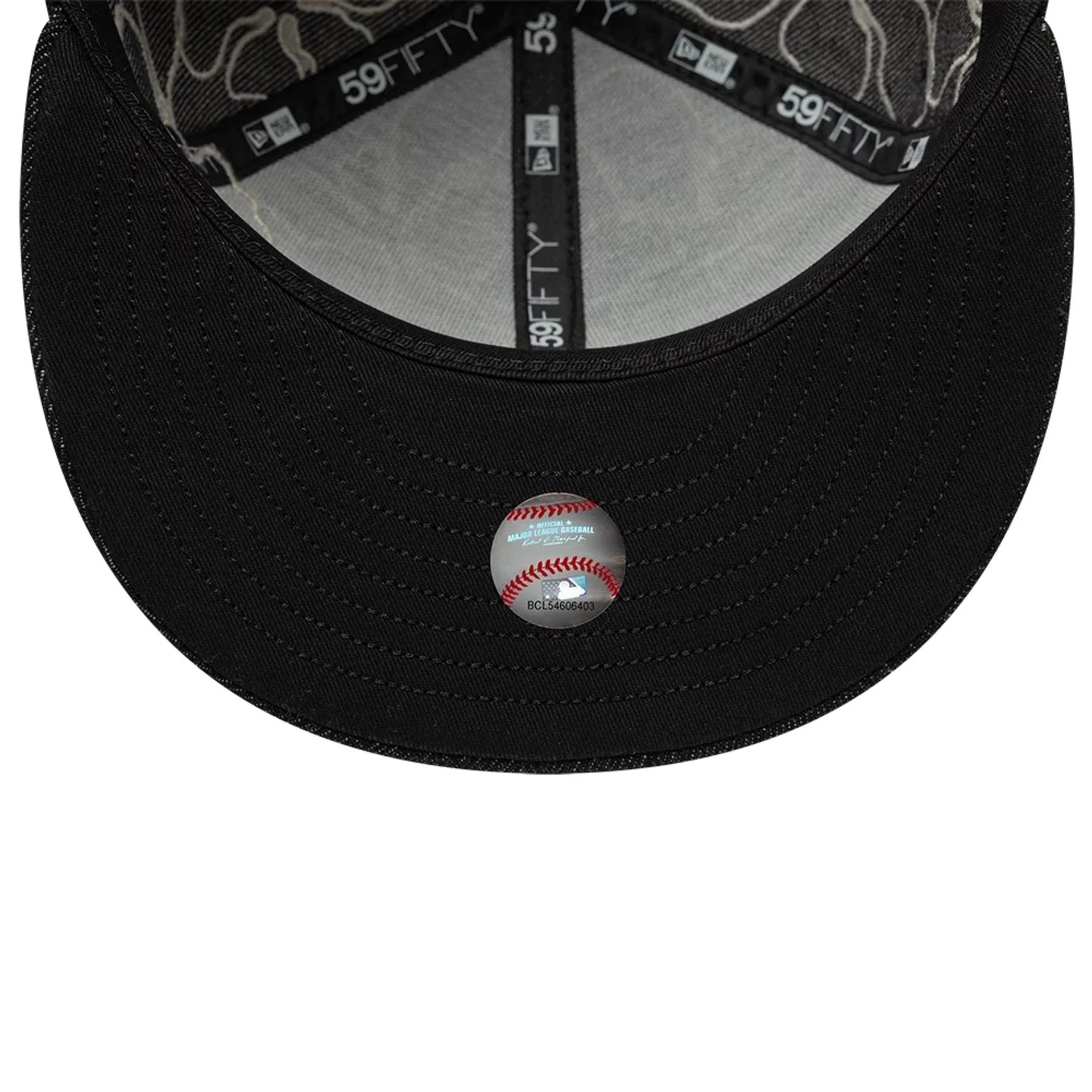 Chicago White Sox MLB Floral Denim Black 59FIFTY Fitted Cap - Image 7