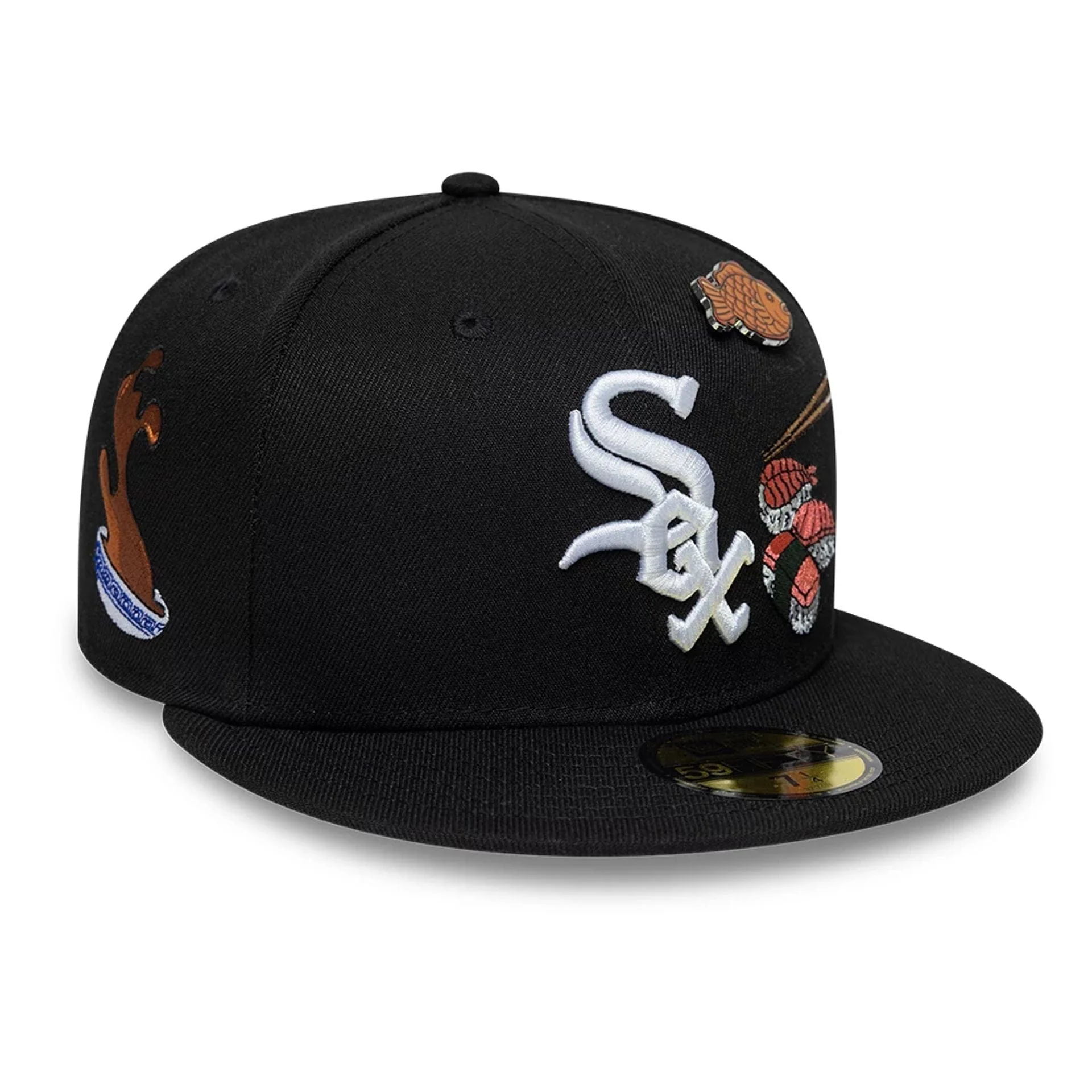 Chicago White Sox MLB Food Black 59FIFTY Fitted Cap - Image 3