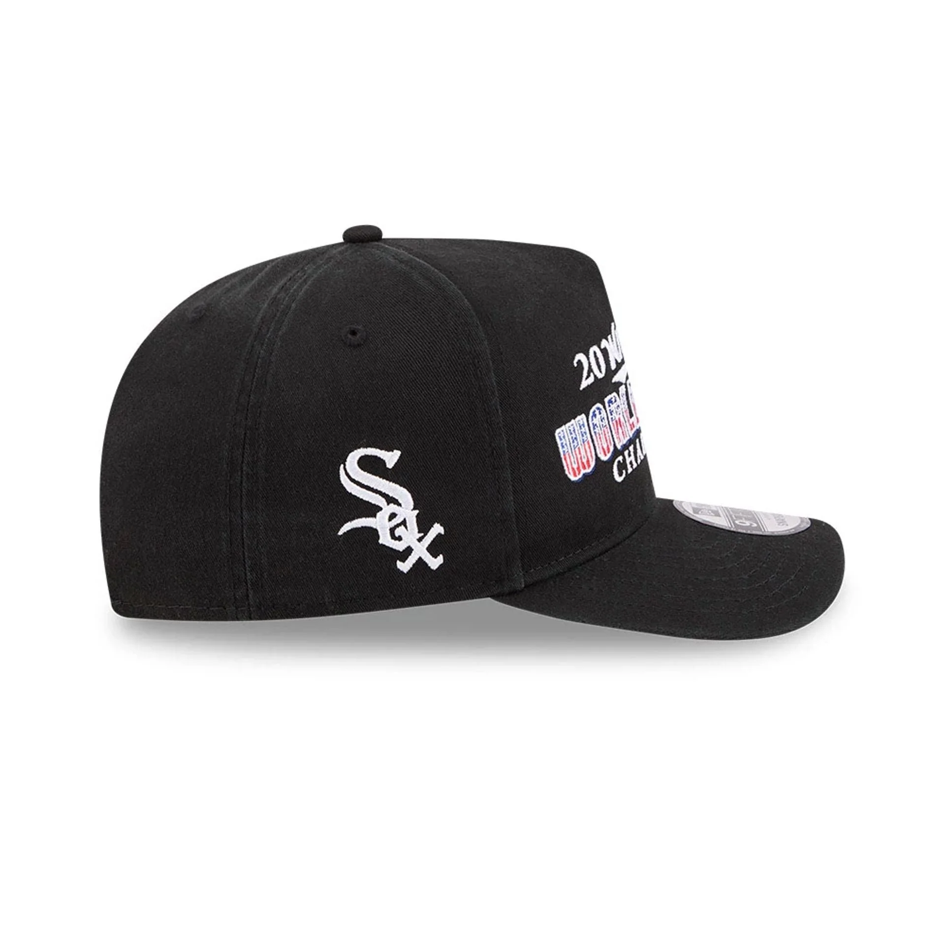 Chicago White Sox MLB Historic Black 9FIFTY A-Frame Snapback Cap - Image 6