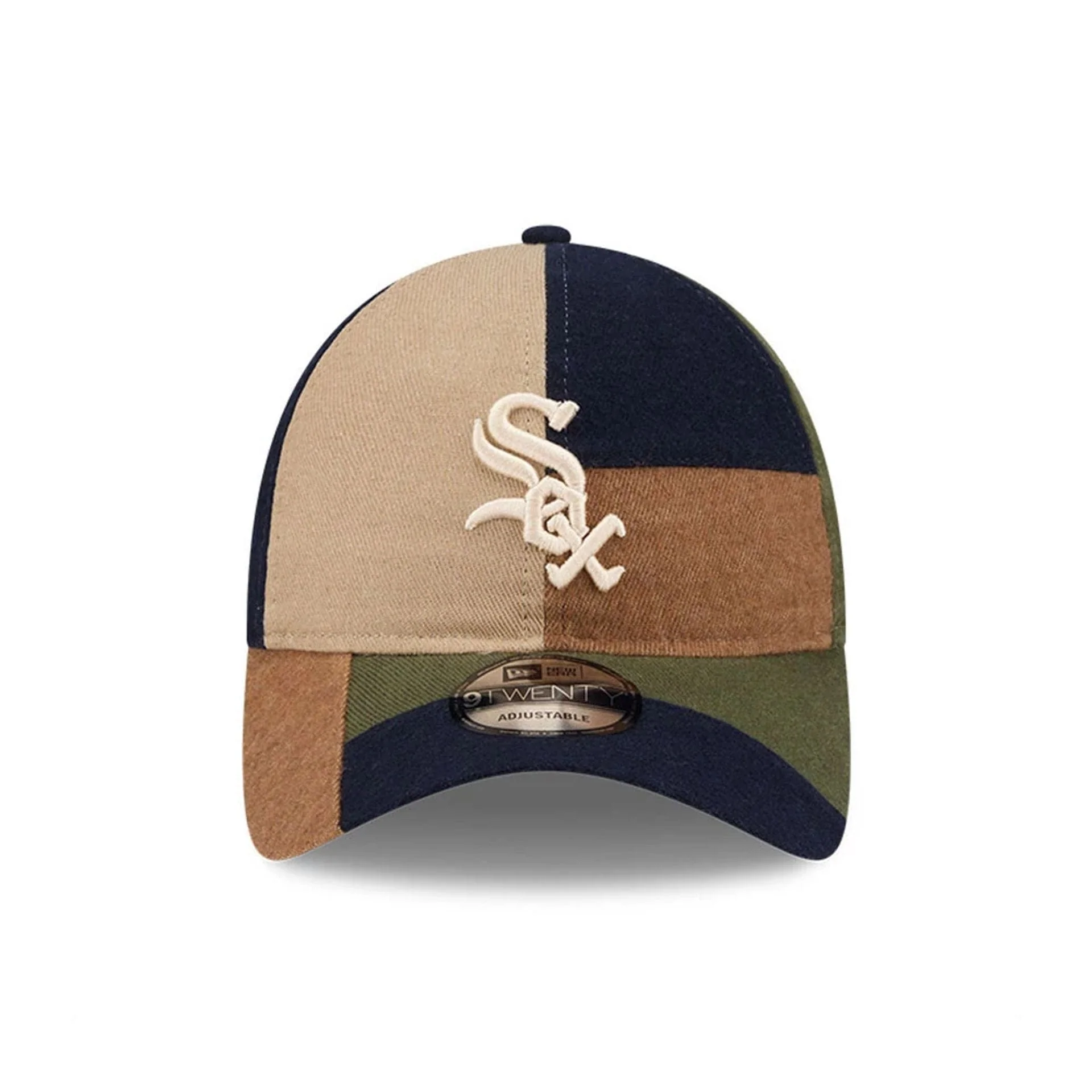 Chicago White Sox MLB Patchwork Open Brown 9TWENTY Adjustable Cap - Image 3