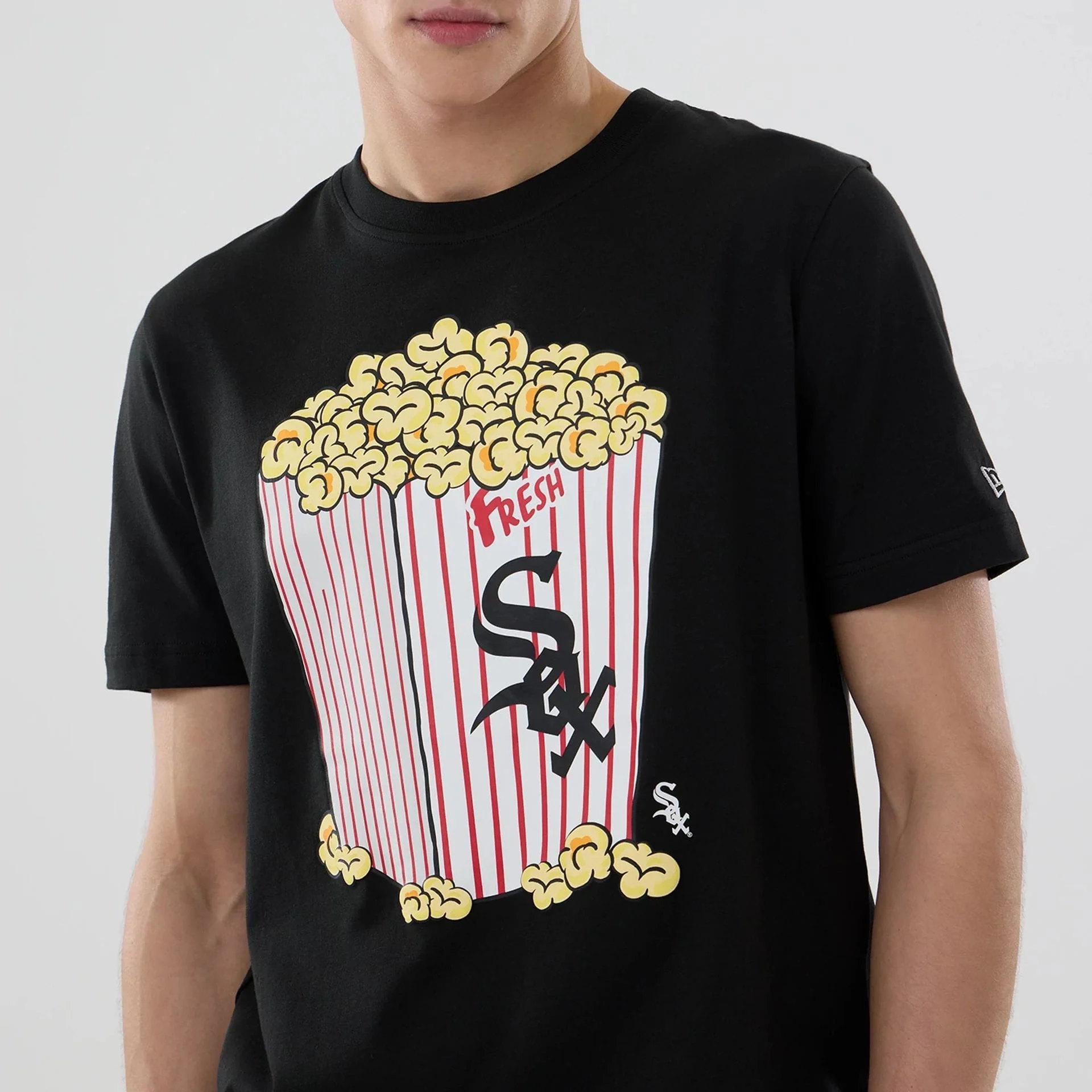 Chicago White Sox MLB Popcorn Black T-Shirt - Image 5