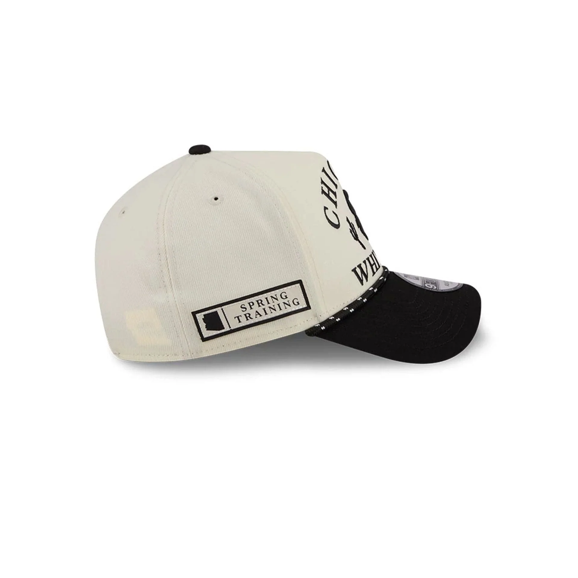 Chicago White Sox MLB Rope Black 9FORTY A-Frame Adjustable Cap - Image 5