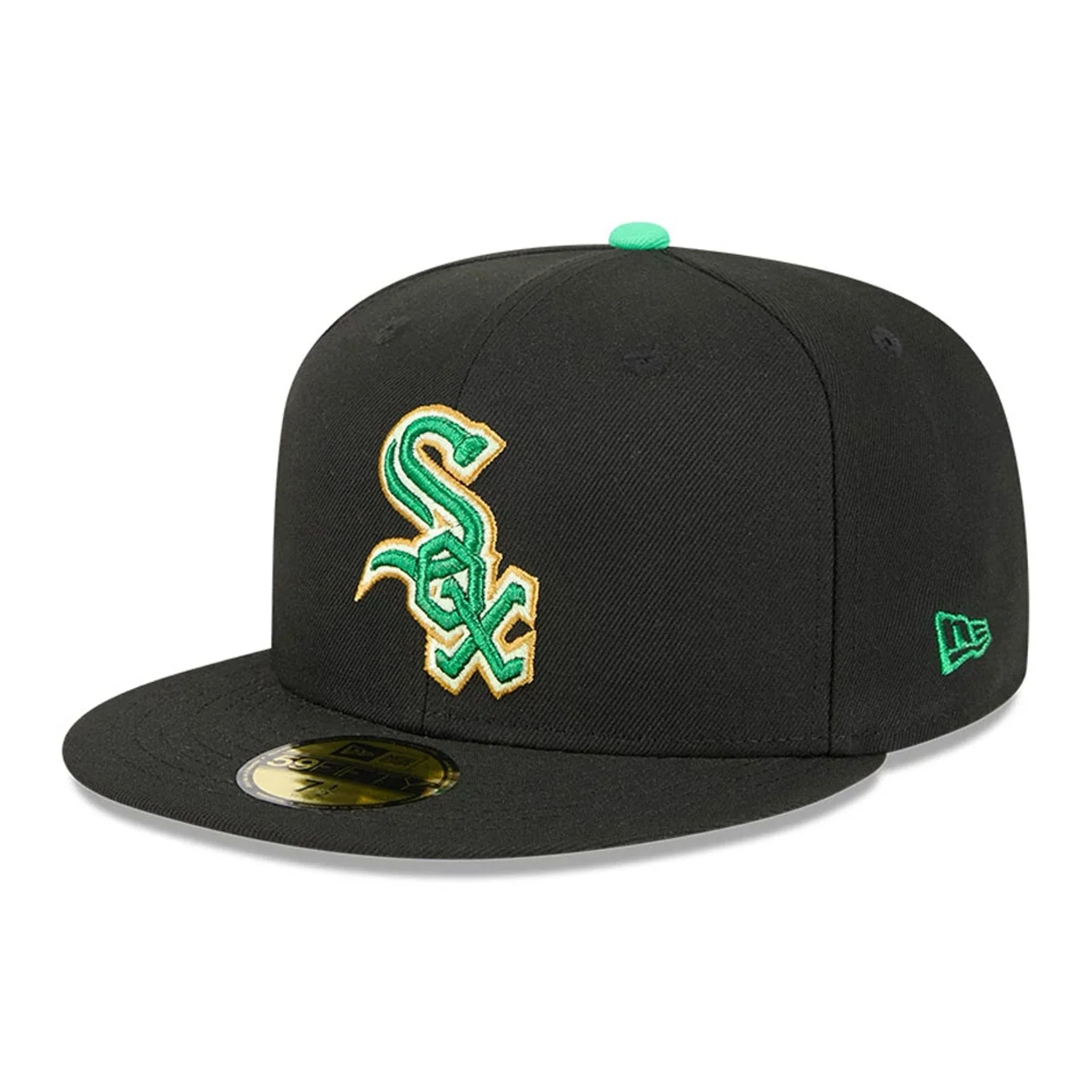 Chicago White Sox MLB Saint Patrick's Day Black 59FIFTY Fitted Cap - Image 3