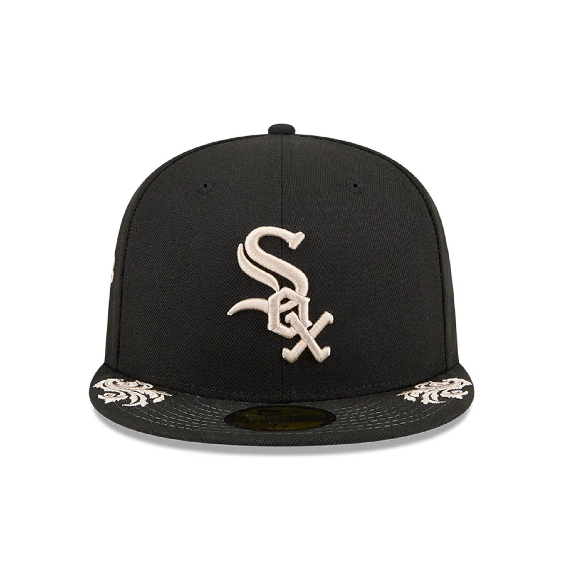 Chicago White Sox MLB Script Black 59FIFTY Fitted Cap - Image 6