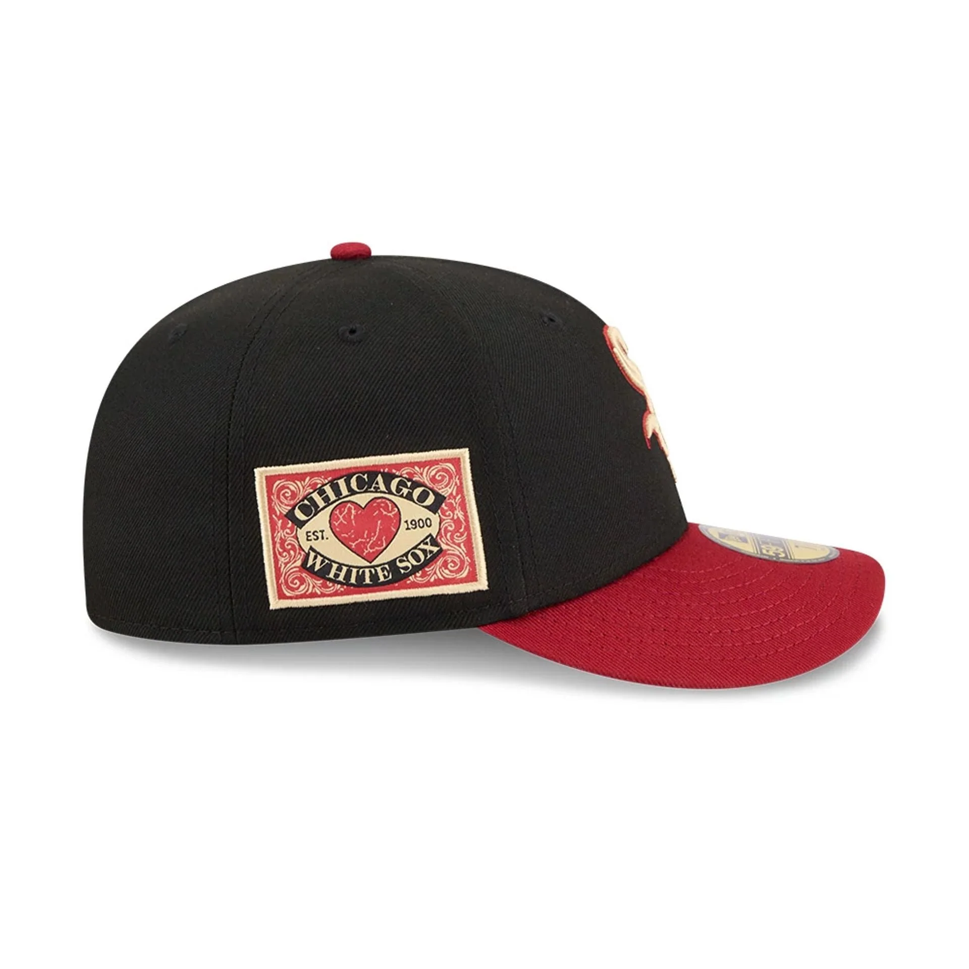 Chicago White Sox MLB Team Cards Black 59FIFTY Fitted Cap - Image 5