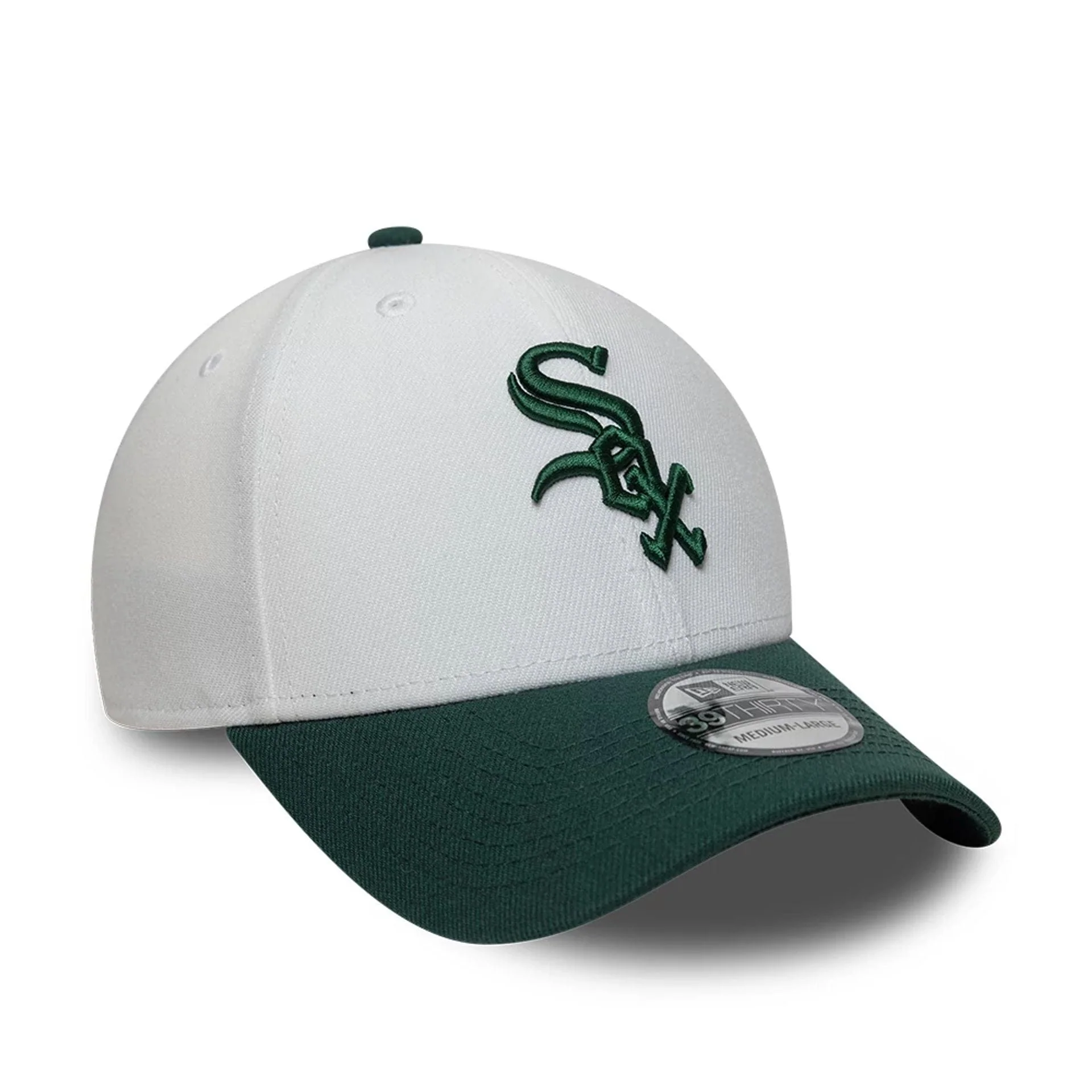 Chicago White Sox MLB White 39THIRTY Stretch Fit Cap - Image 3