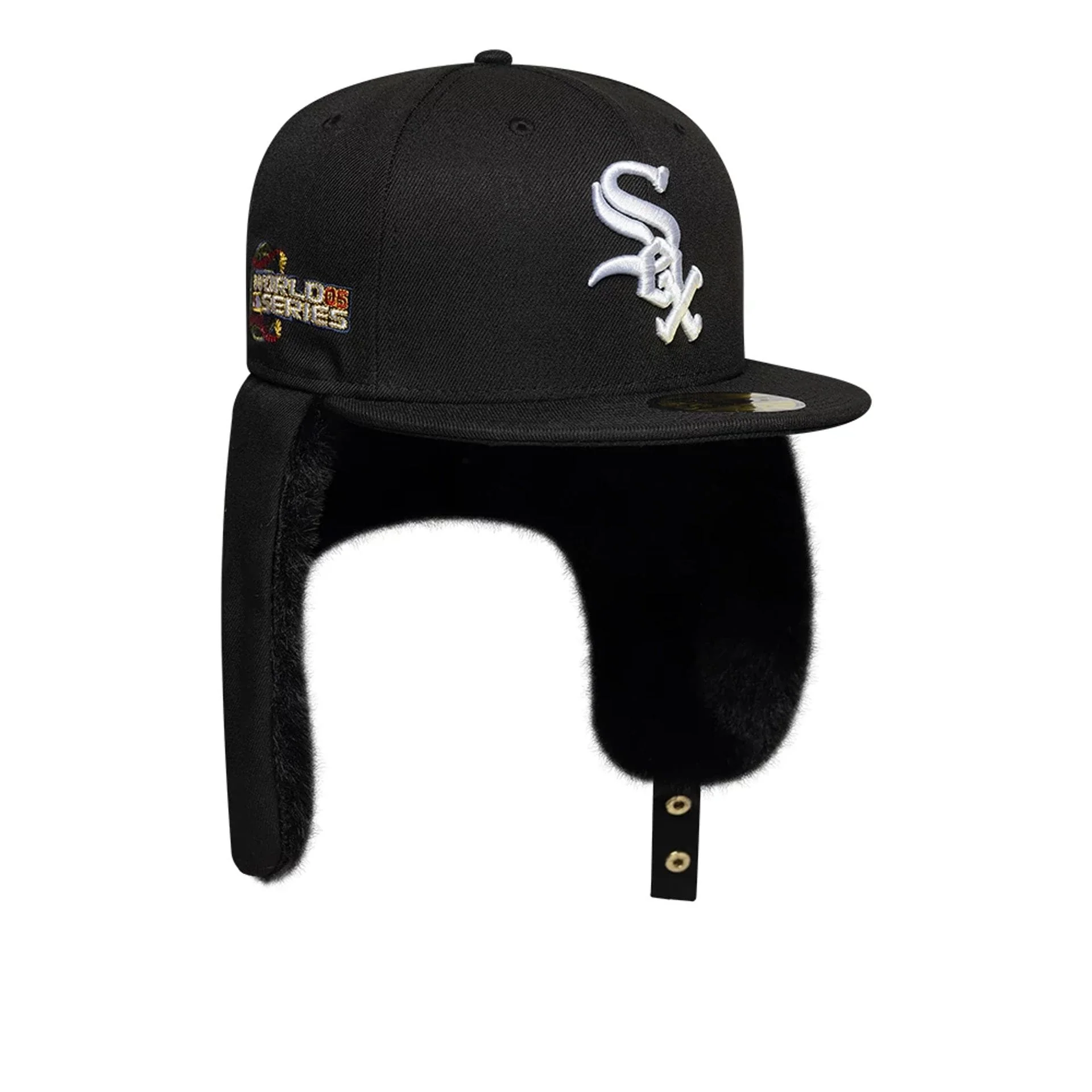 Chicago White Sox MLB World Series Black Dogear 59FIFTY Fitted Cap - Image 2