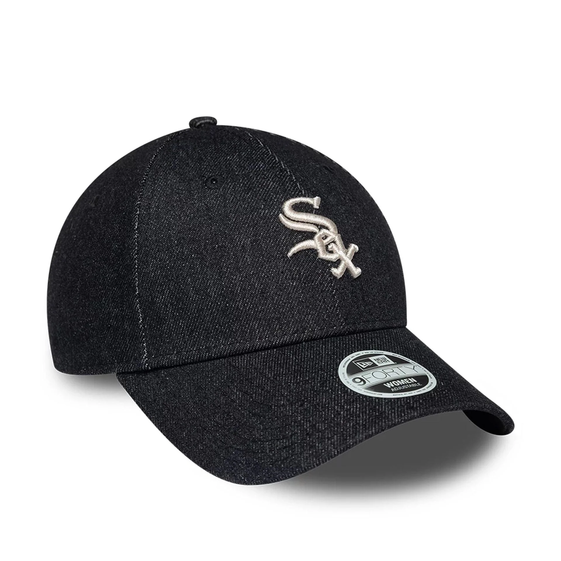 Chicago White Sox Womens MLB Denim Black 9FORTY Bowback Adjustable Cap - Image 4