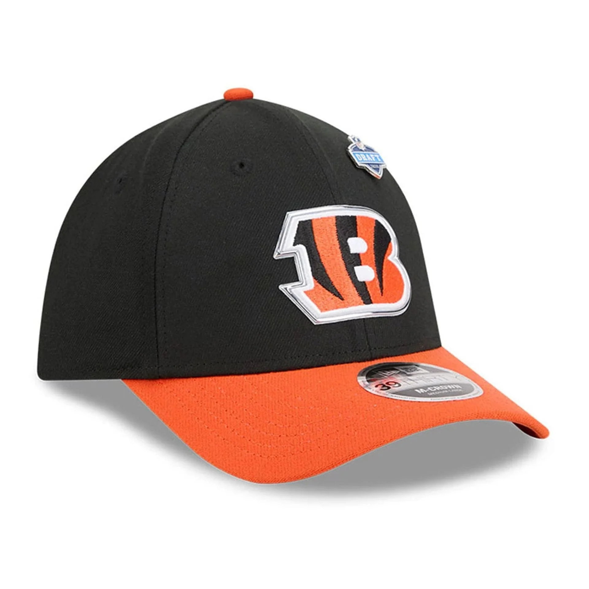 Cincinnati Bengals NFL Draft 2026 Black 39THIRTY M-Crown Stretch Fit Cap - Image 4