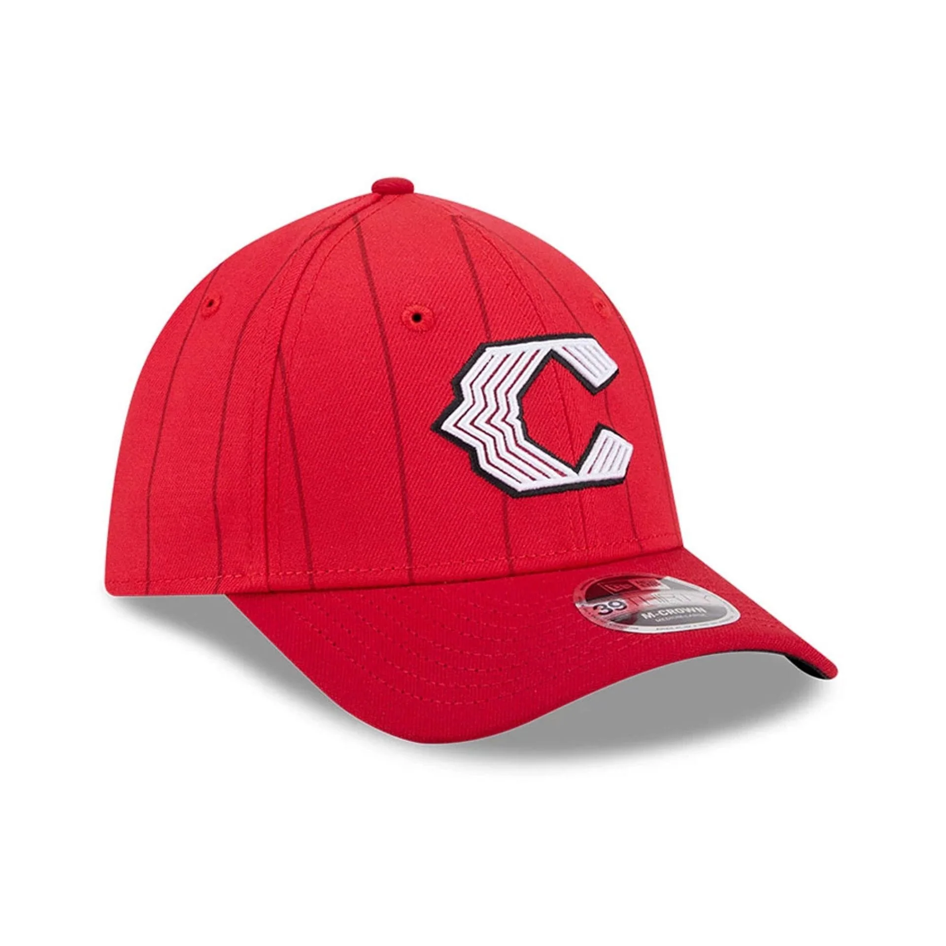 Cincinnati Reds MLB City Connect Red 39THIRTY M-Crown Stretch Fit Cap - Image 4
