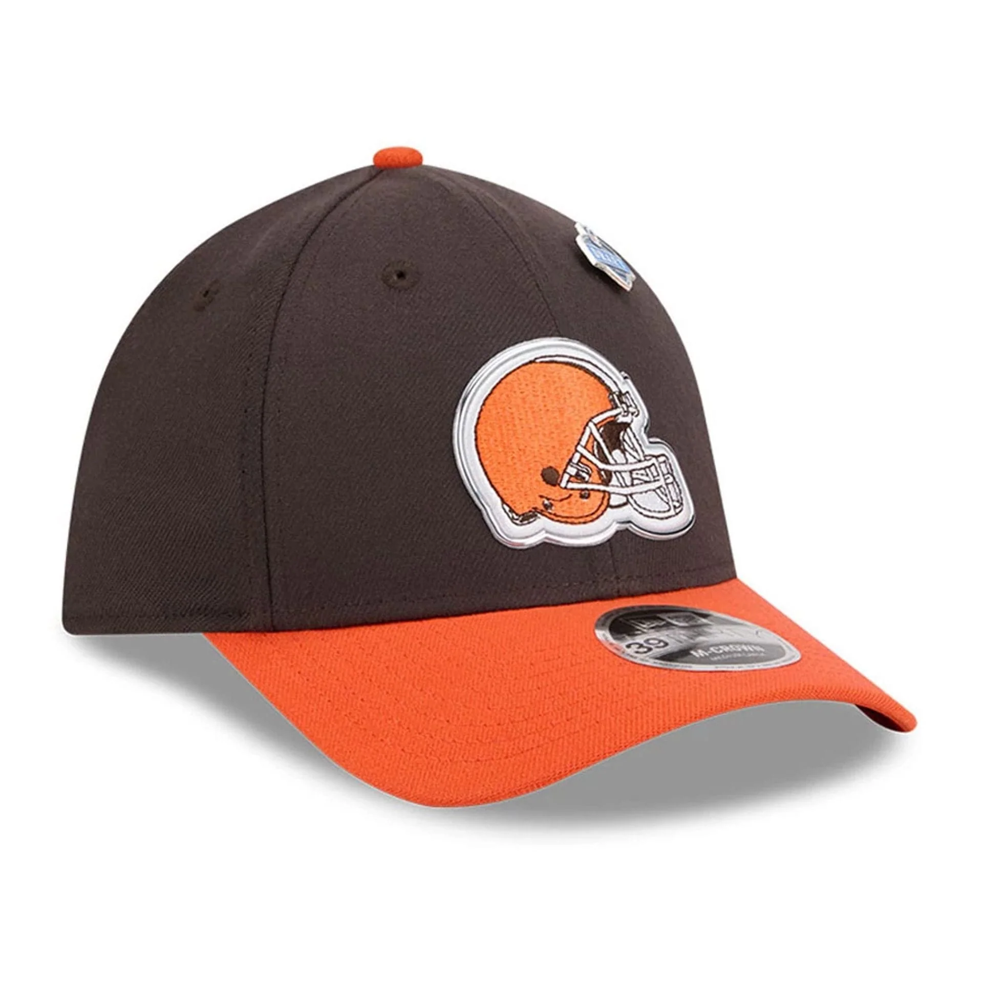 Cleveland Browns NFL Draft 2026 Dark Brown 39THIRTY M-Crown Stretch Fit Cap - Image 4