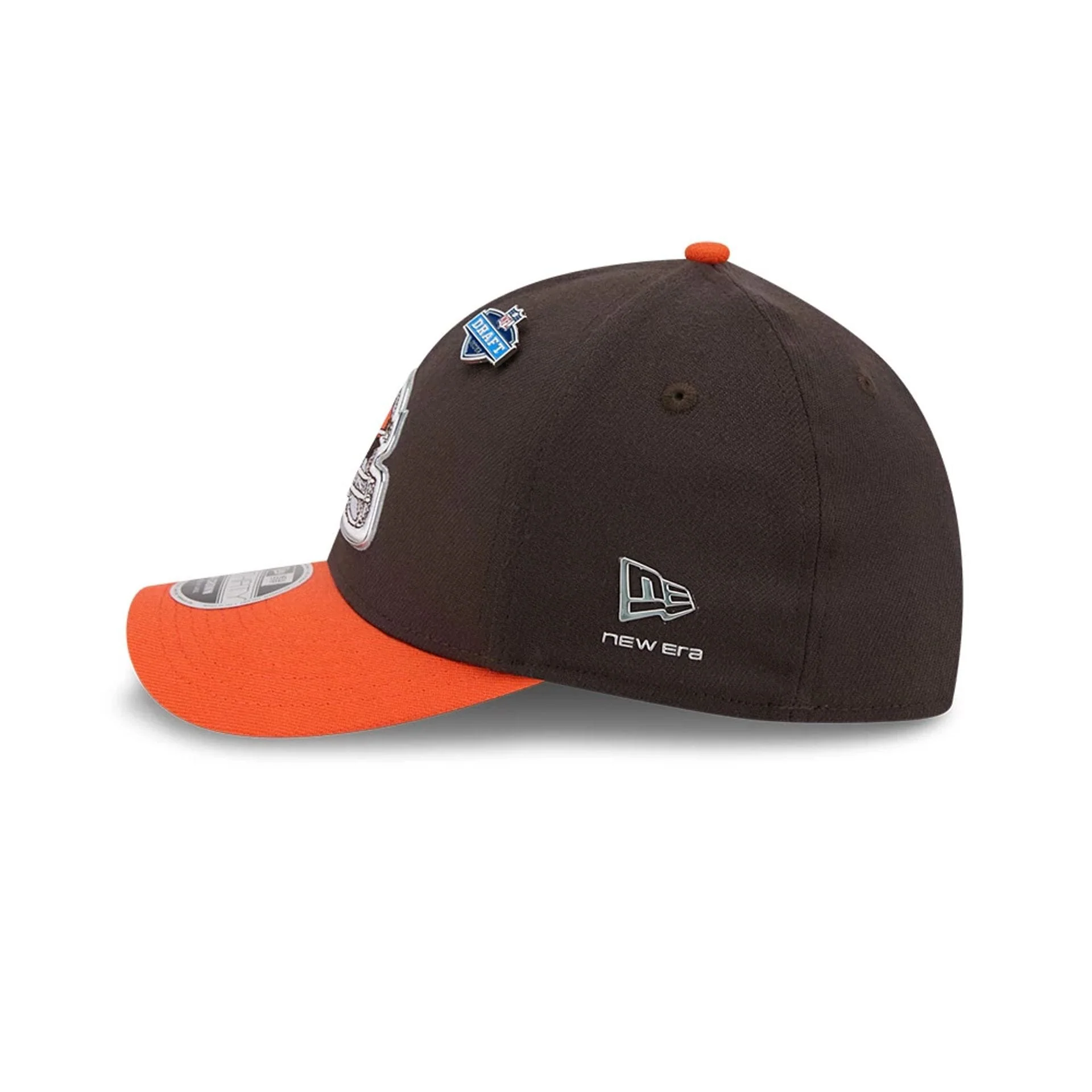 Cleveland Browns NFL Draft 2026 Dark Brown 39THIRTY M-Crown Stretch Fit Cap - Image 6