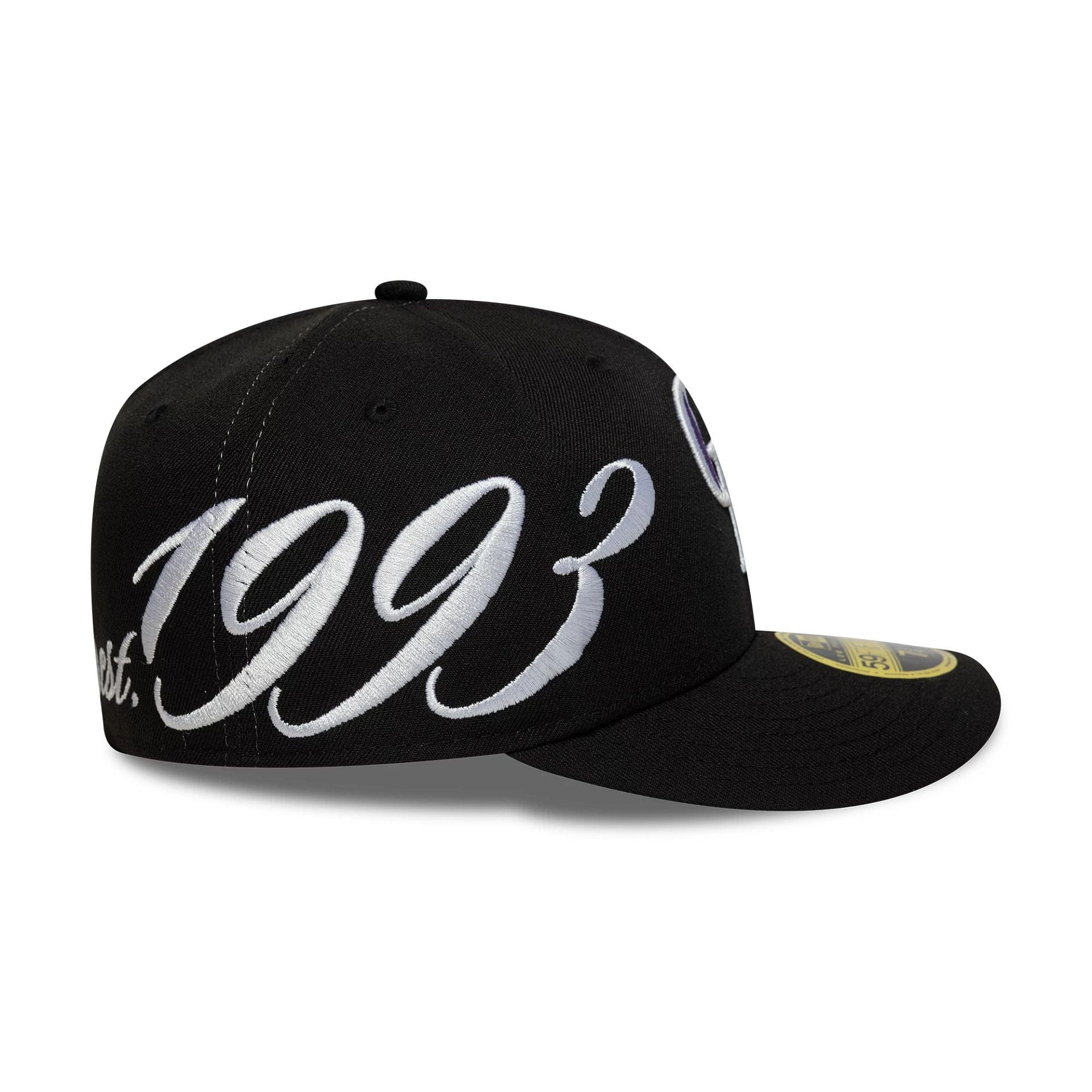 Colorado Rockies MLB Est Script Black Low Profile 59FIFTY Fitted Cap - Image 2