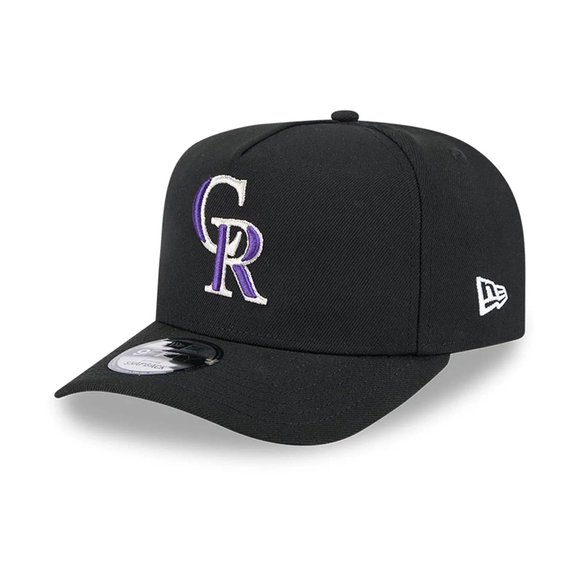 Colorado Rockies MLB Evergreen Black 9FIFTY A-Frame Snapback Adjustable Cap - Image 4