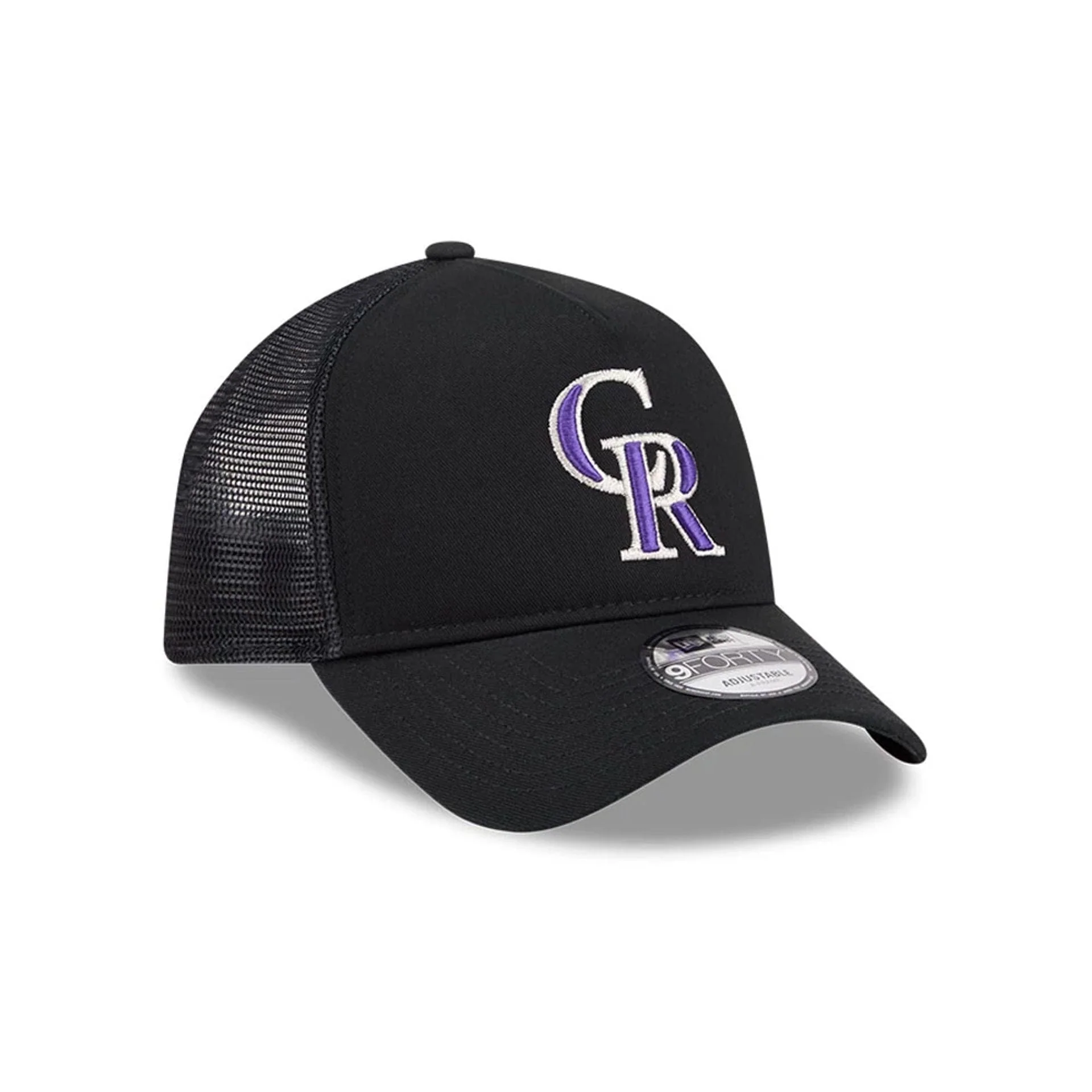 Colorado Rockies MLB Evergreen Black 9FORTY A-Frame Adjustable Cap - Image 3