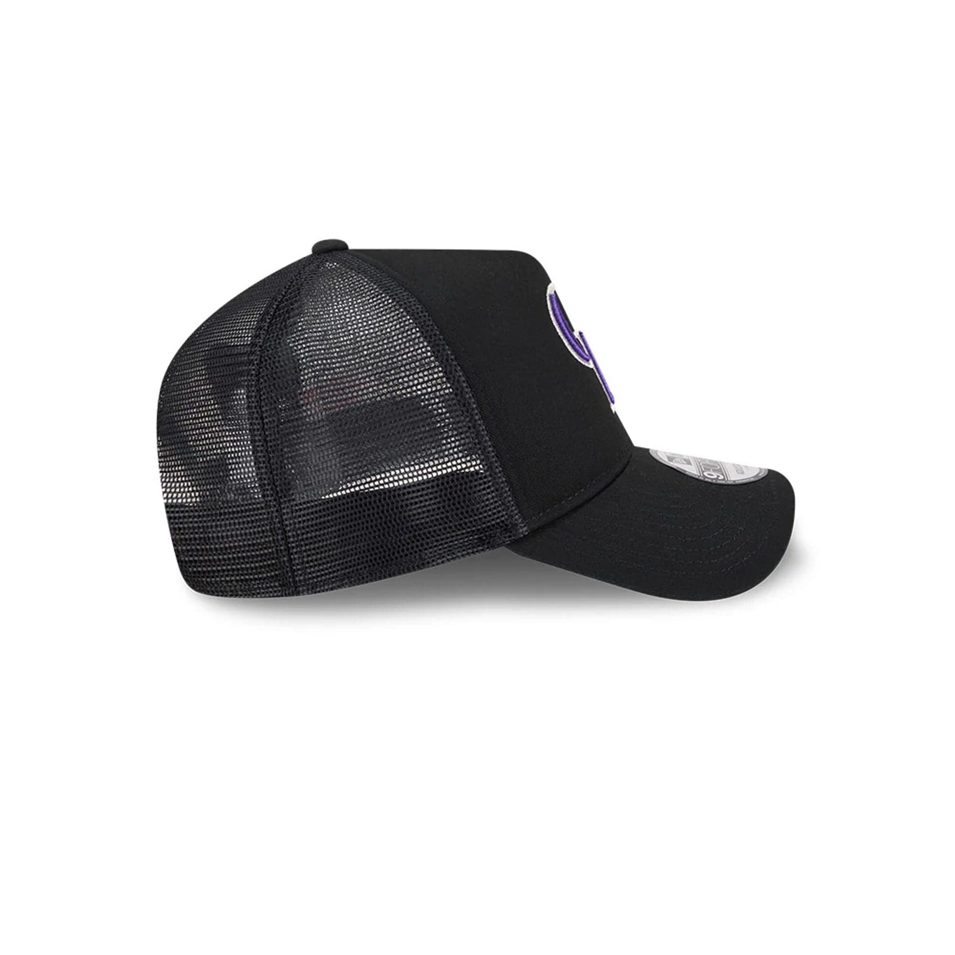 Colorado Rockies MLB Evergreen Black 9FORTY A-Frame Adjustable Cap - Image 6