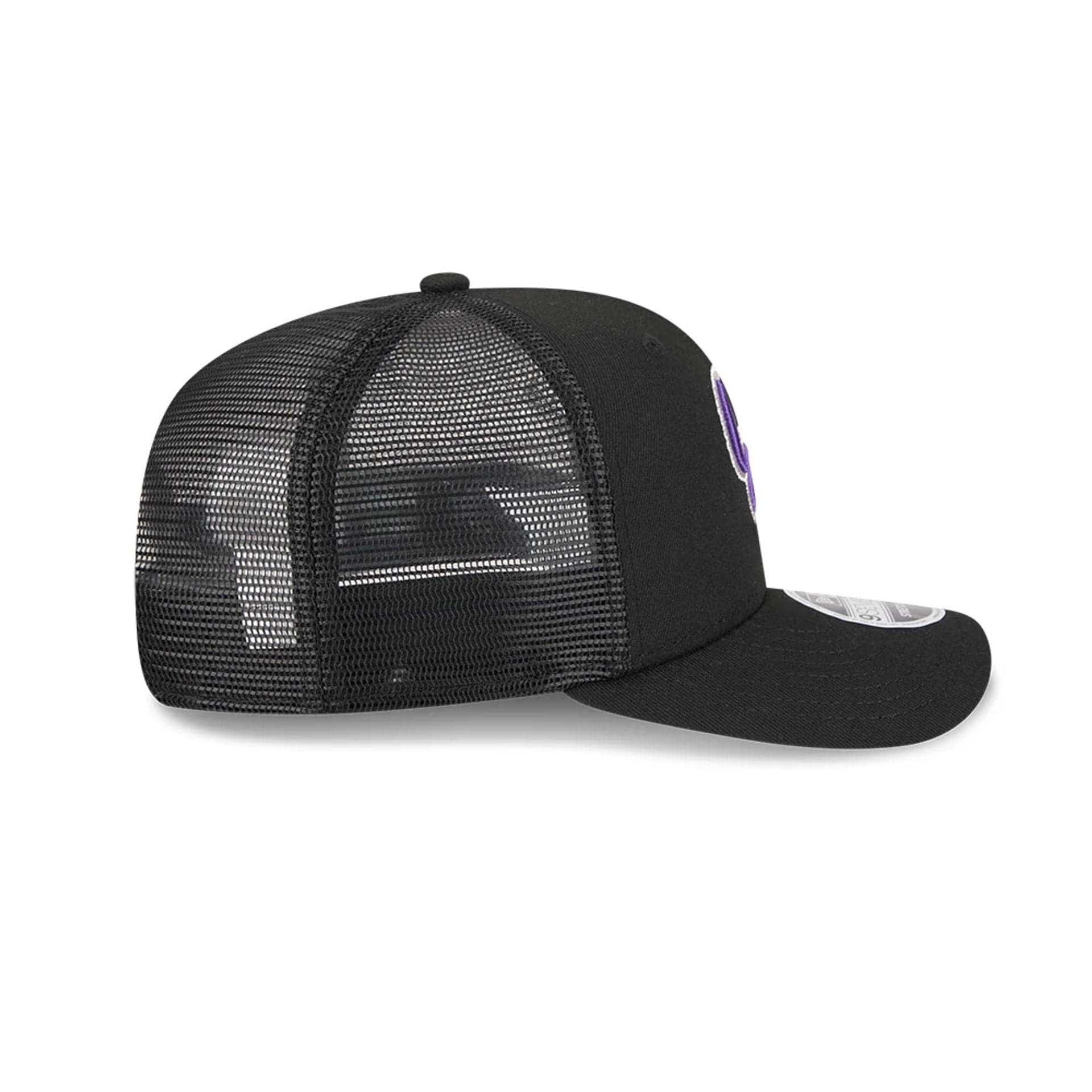 Colorado Rockies MLB Evergreen Black 9SEVENTY Stretch Snap Adjustable Cap - Image 6