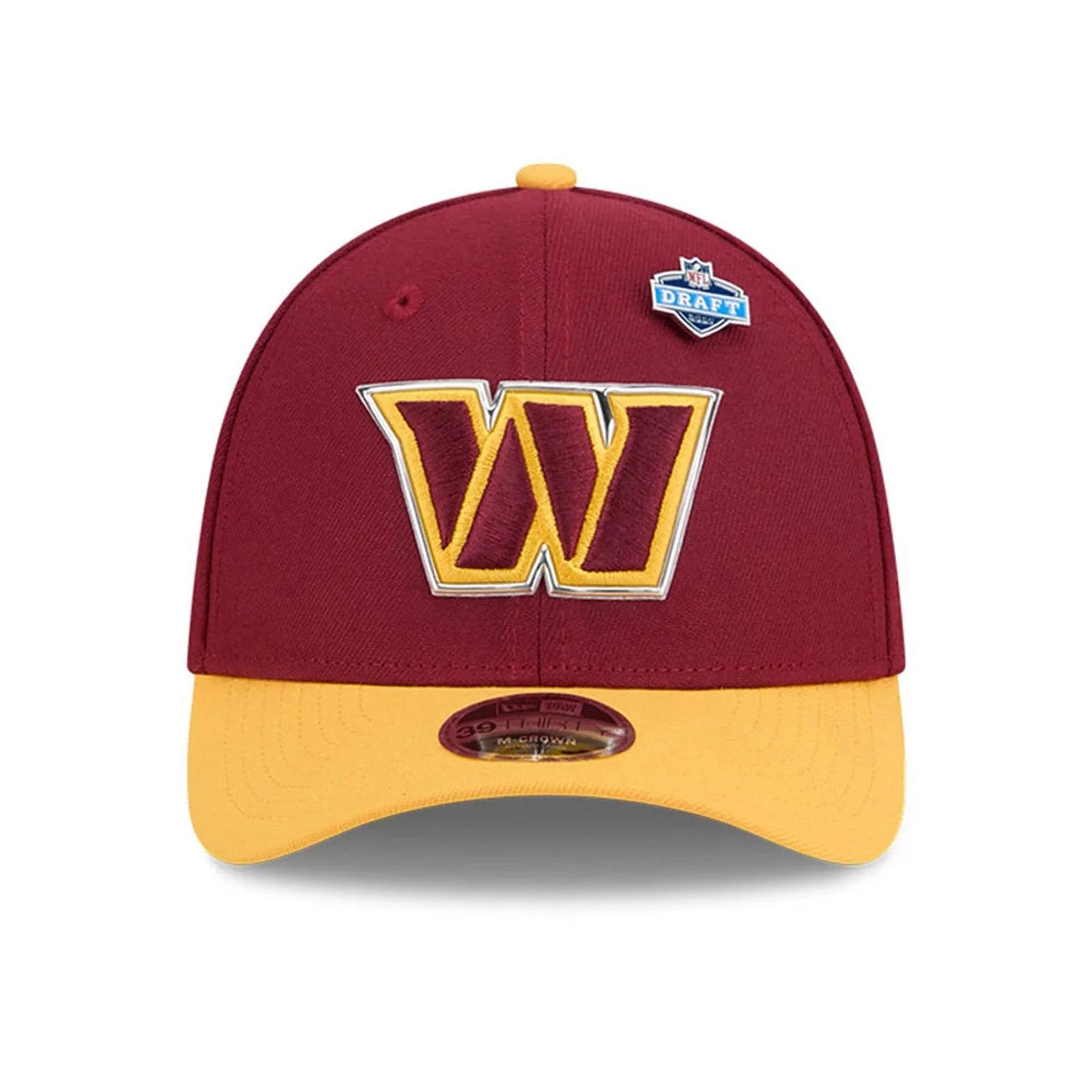 Commanders NFL Draft 2026 Dark Red 39THIRTY M-Crown Stretch Fit Cap - Image 2