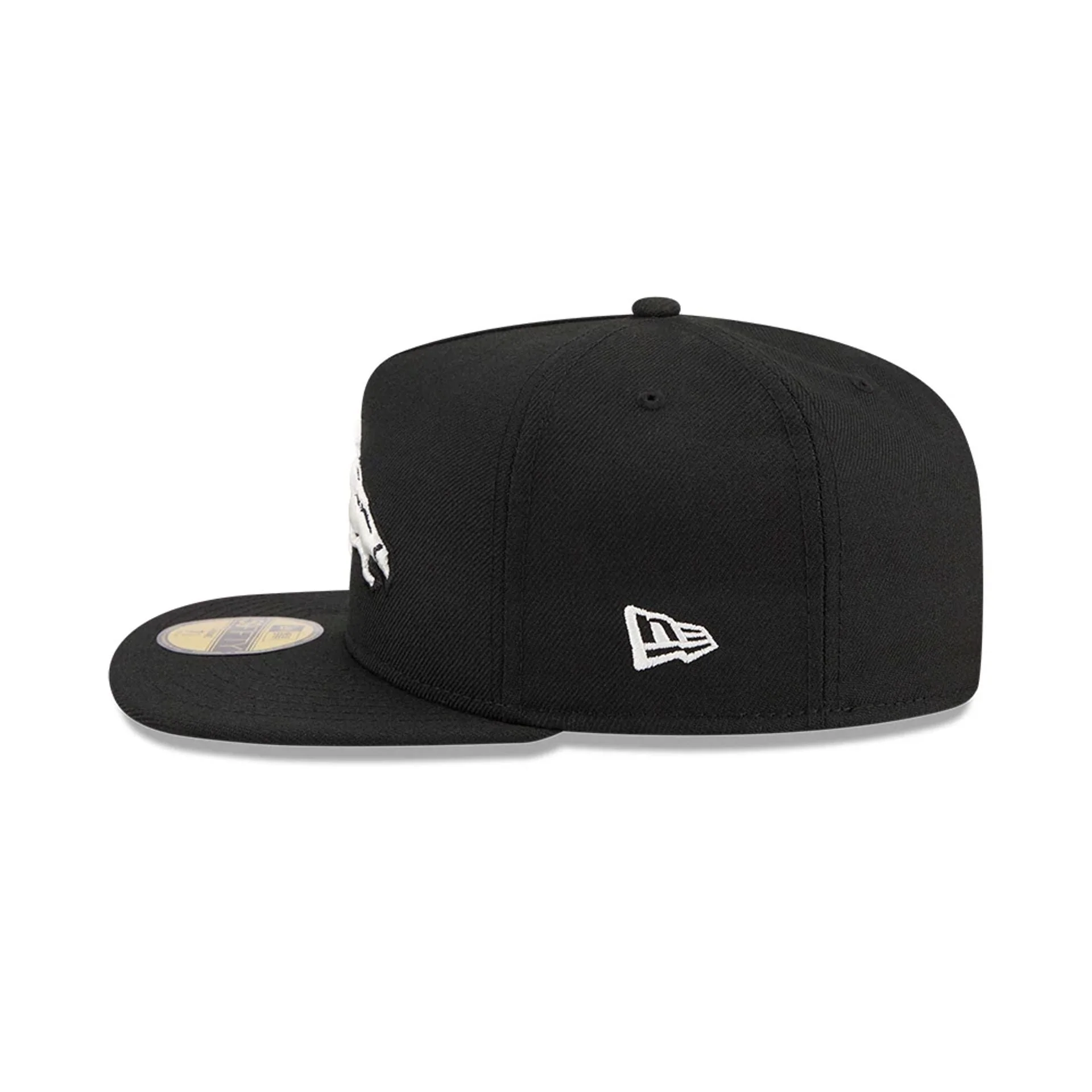 Denver Broncos NFL Chiseled Embroidery Black 59FIFTY A-Frame Fitted Cap - Image 7