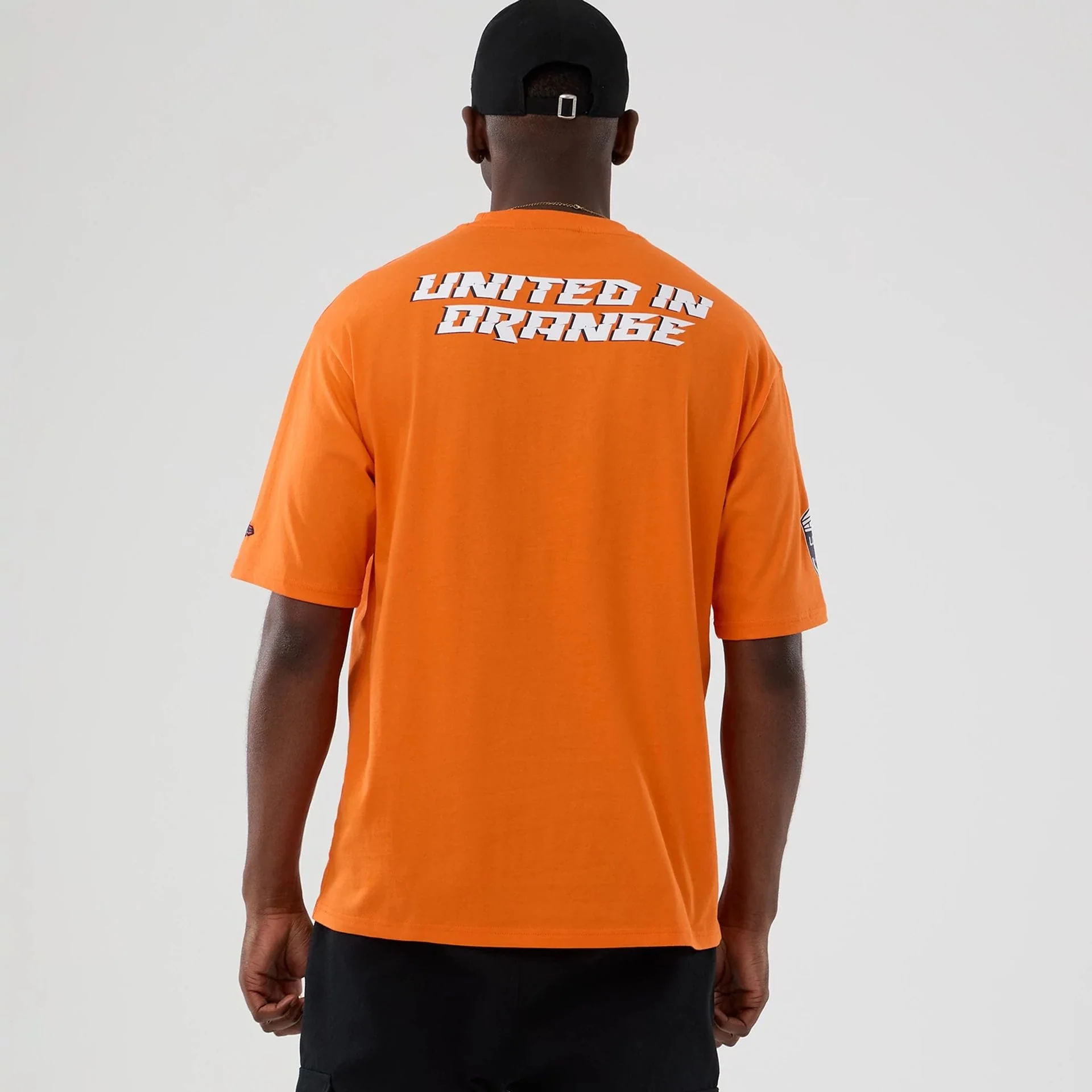 Denver Broncos NFL International Series Games 2025 Orange Oversized T-Shirt - Image 2