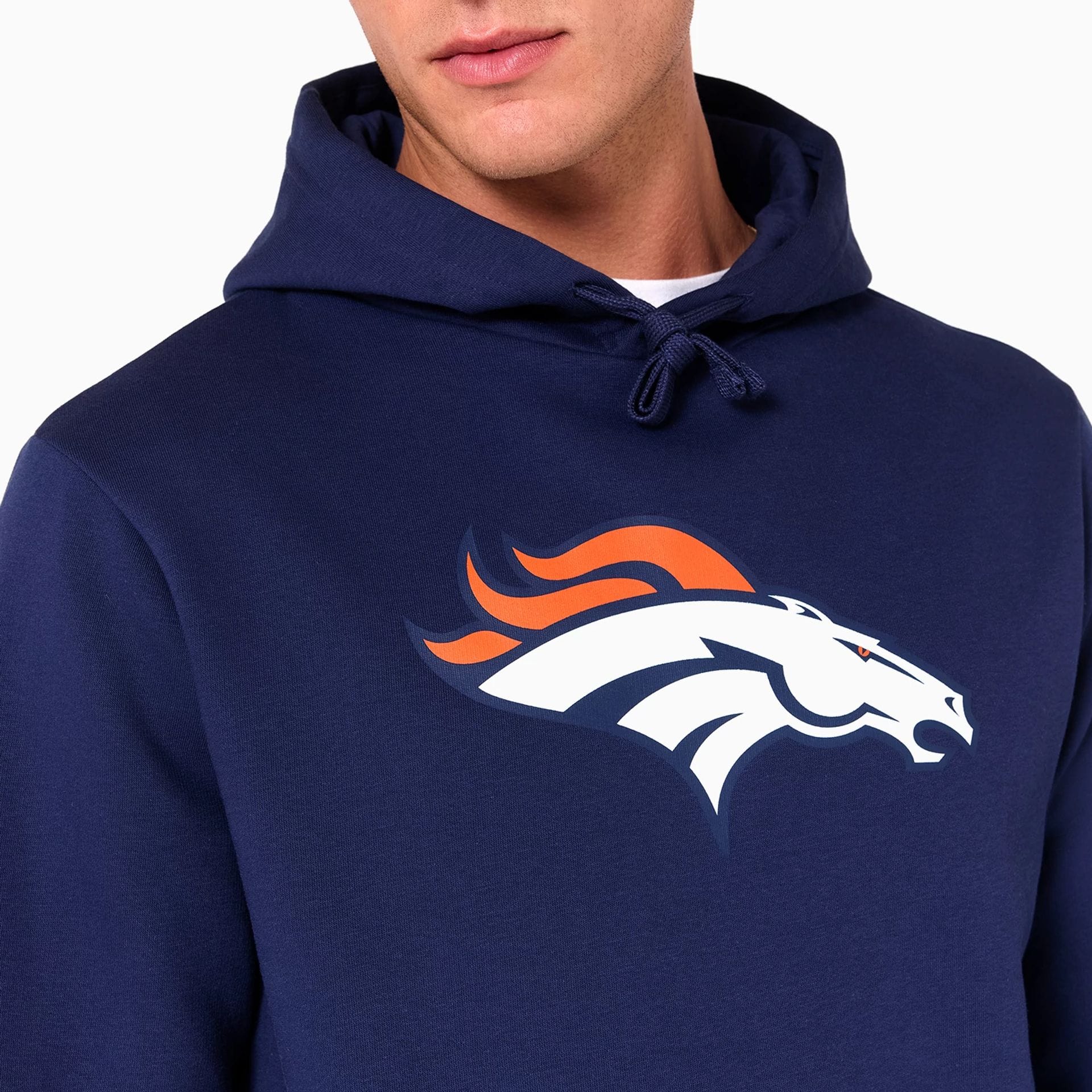 Denver Broncos NFL Navy Pullover Hoodie - Image 3