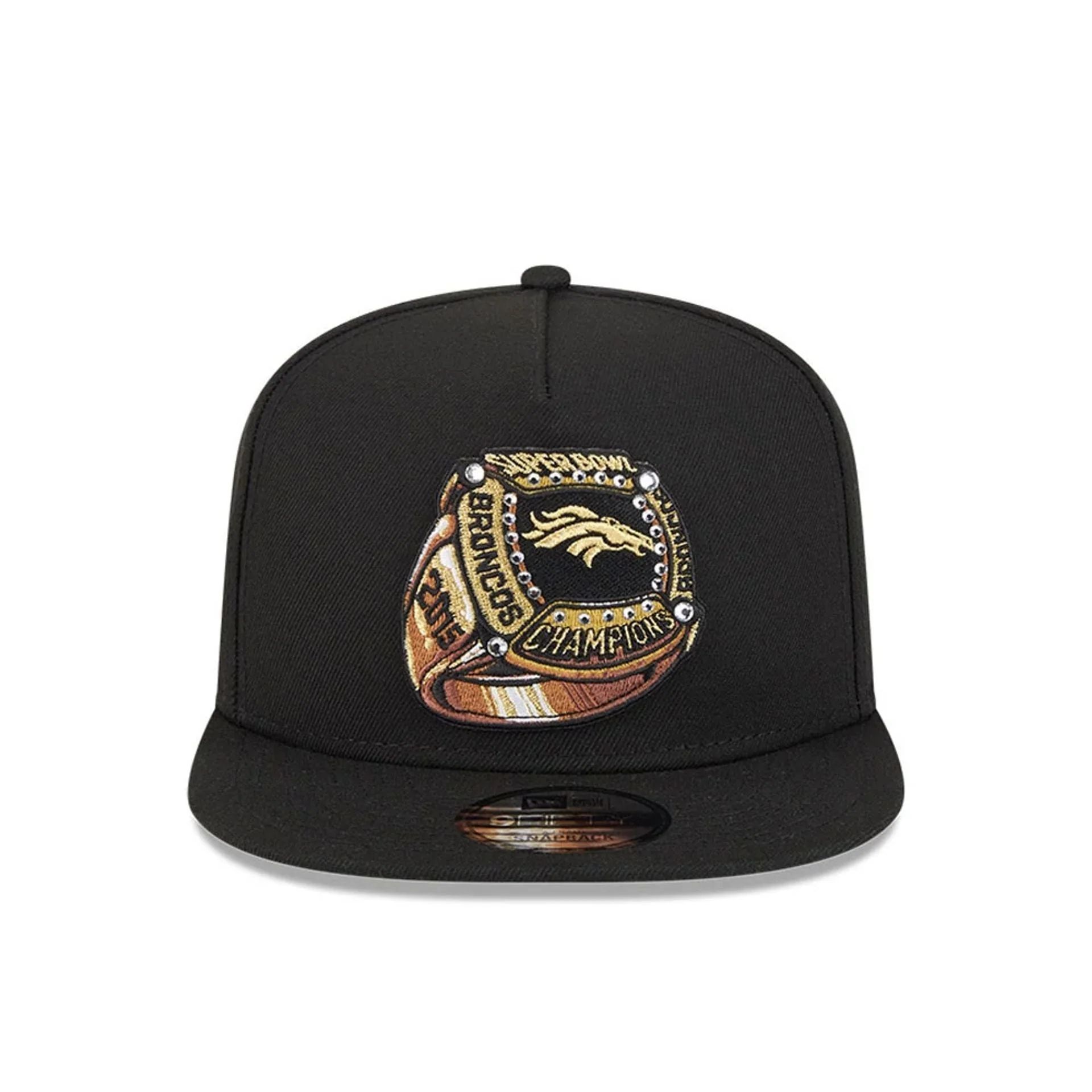 Denver Broncos NFL Ring Black 9FIFTY A-Frame Snapback Adjustable Cap - Image 3