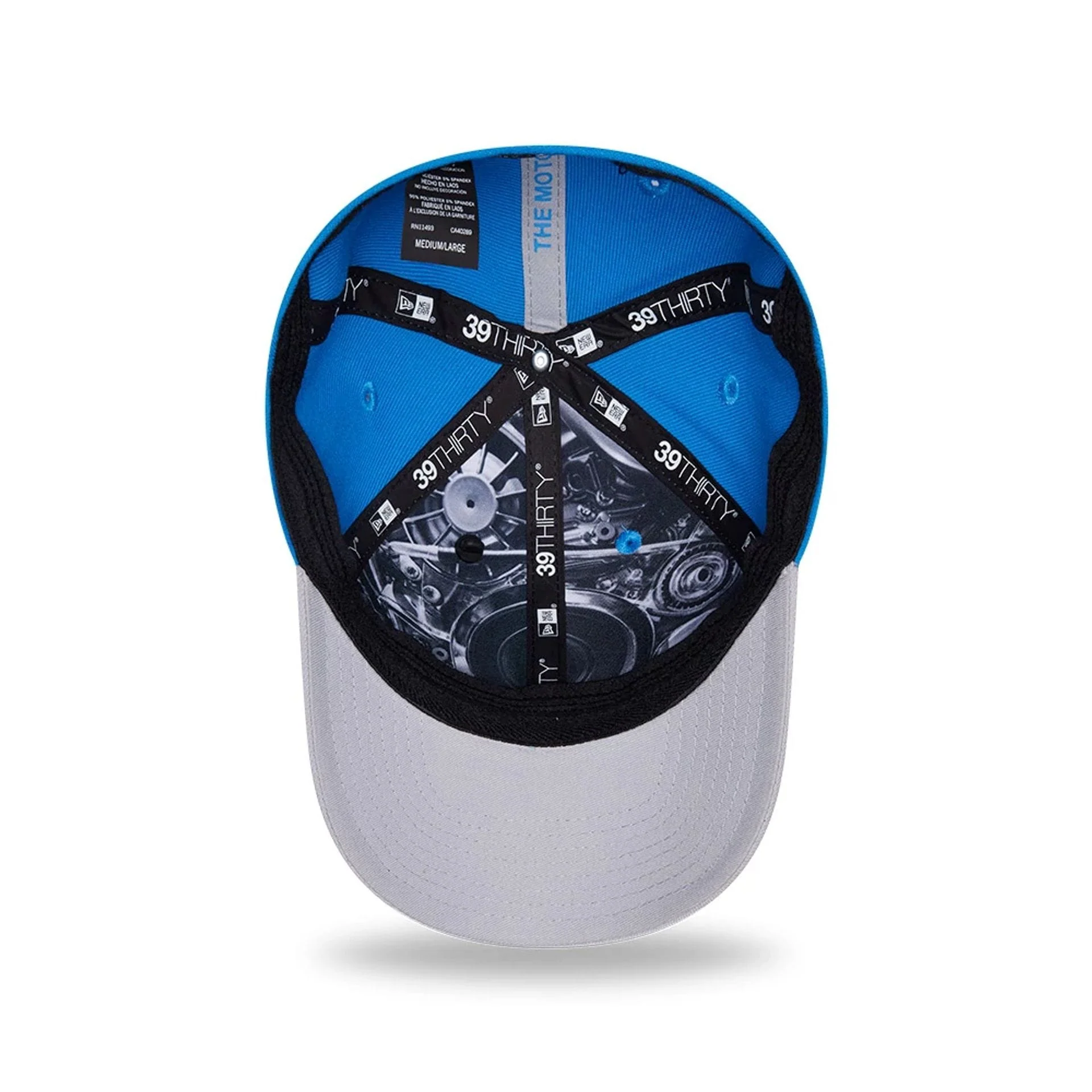 Detroit Lions NFL Draft 2026 Blue 39THIRTY M-Crown Stretch Fit Cap - Image 2