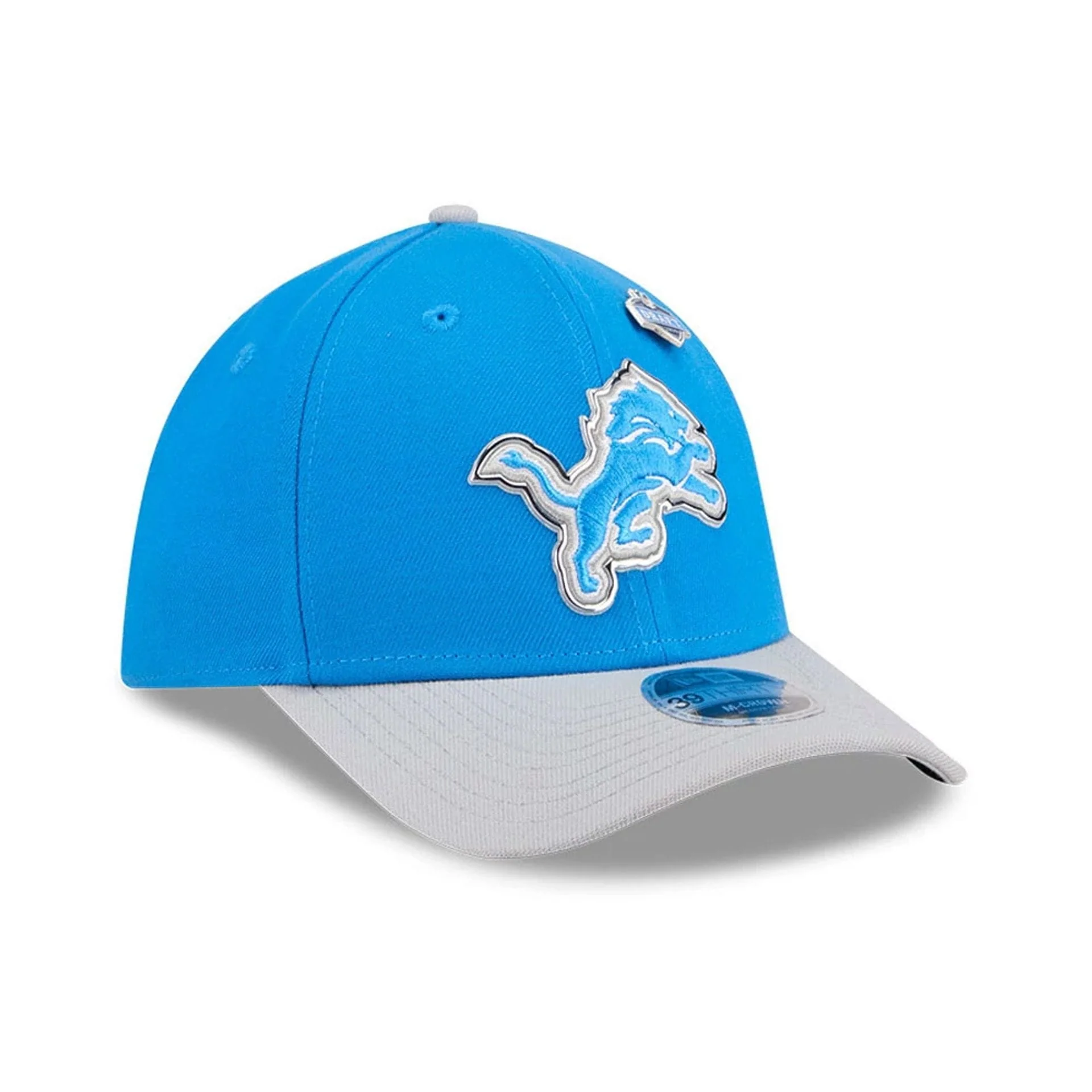 Detroit Lions NFL Draft 2026 Blue 39THIRTY M-Crown Stretch Fit Cap - Image 4