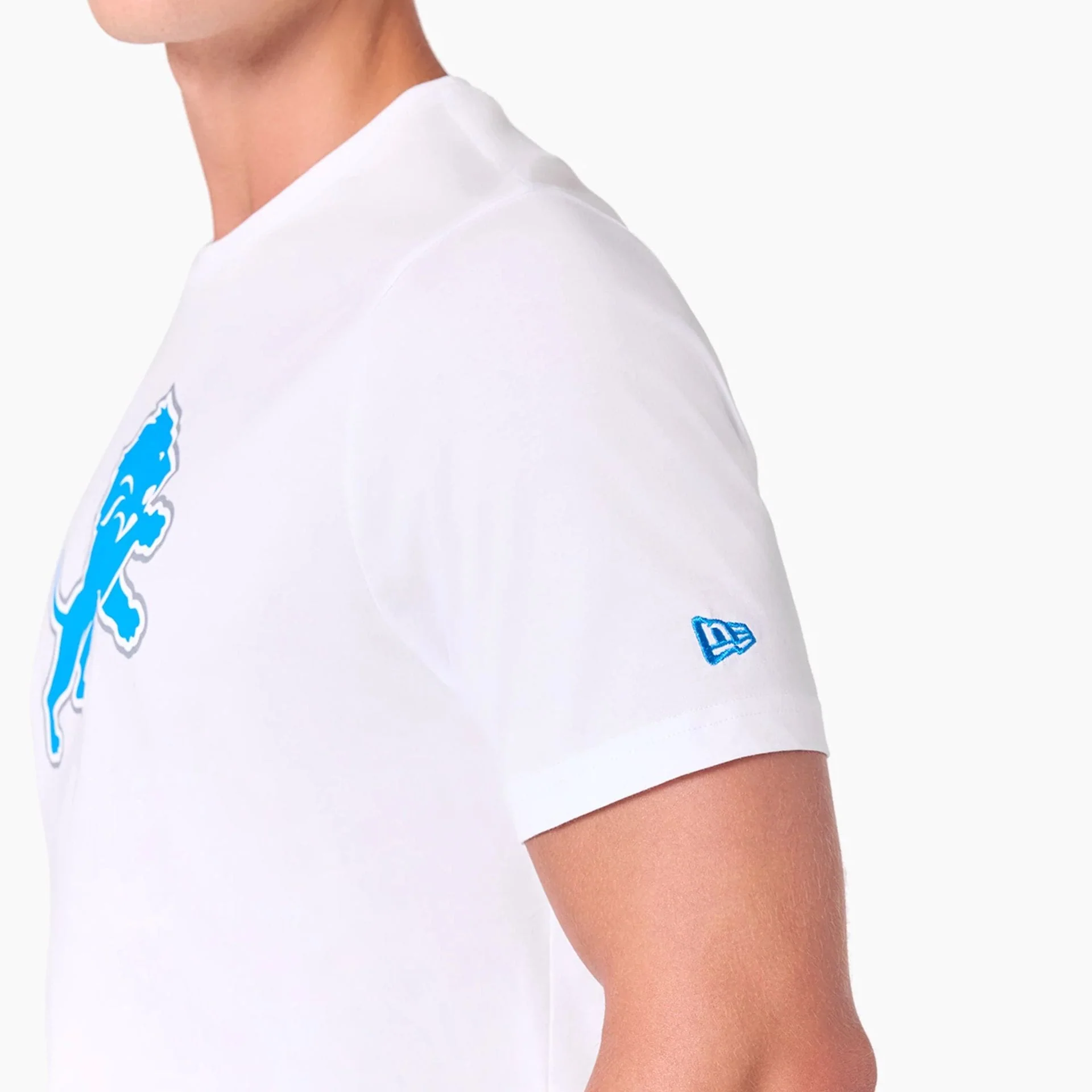 Detroit Lions NFL White T-Shirt - Image 4