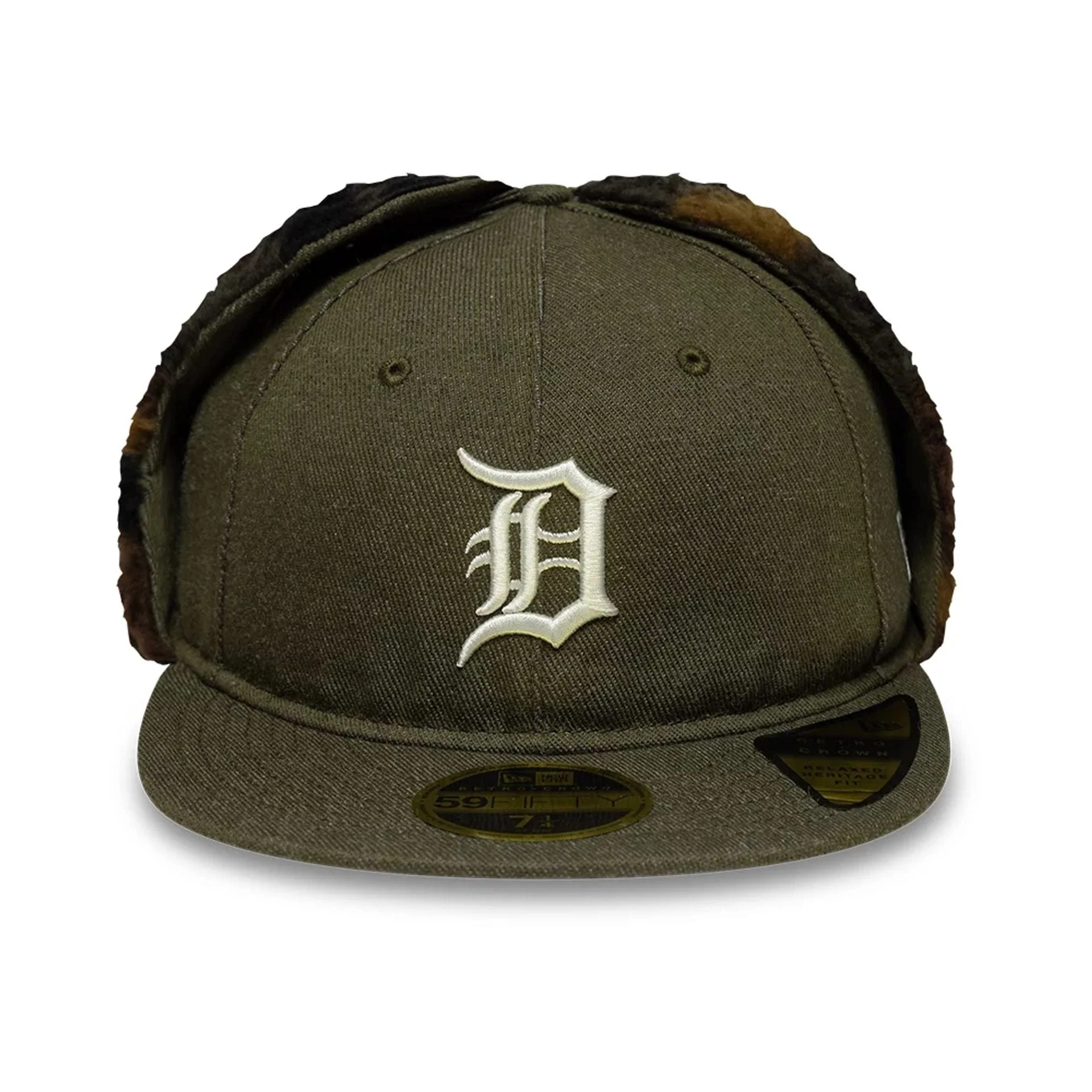 Detroit Tigers MLB Camo Open Green Retro Crown 59FIFTY Fitted Cap - Image 5