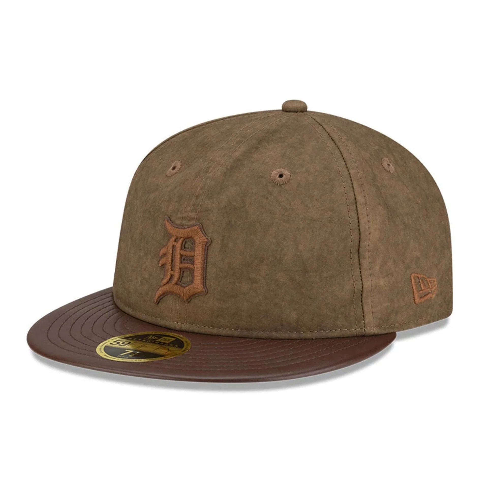 Detroit Tigers MLB Open Brown Retro Crown 59FIFTY Fitted Cap - Image 4