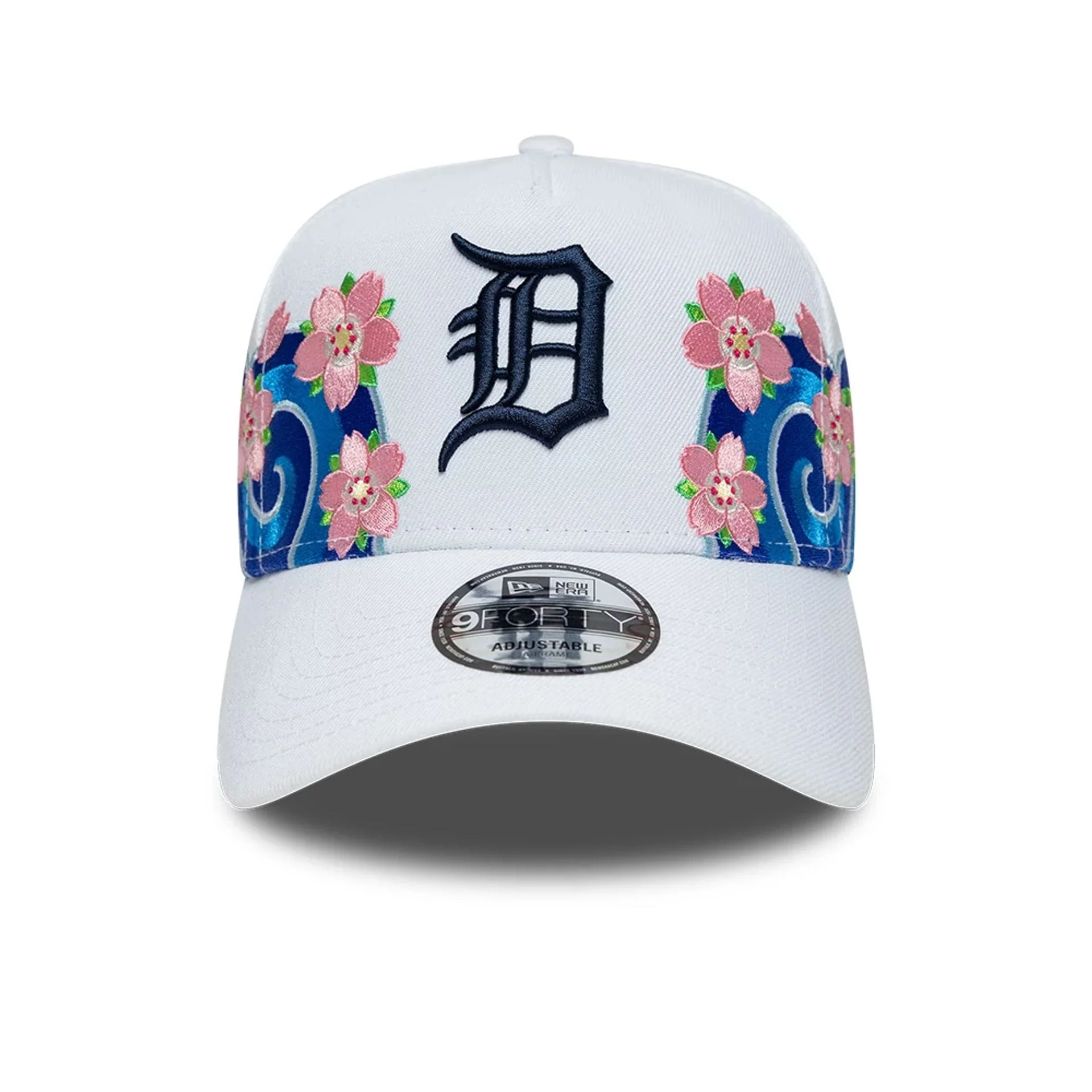 Detroit Tigers MLB Sakura White 9FORTY A-Frame Adjustable Cap - Image 2