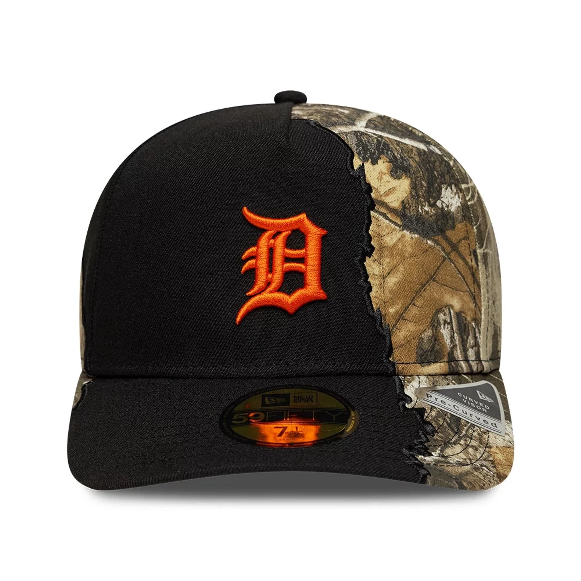 Detroit Tigers MLB Split Realtree Black 59FIFTY A-Frame Fitted Cap - Image 2