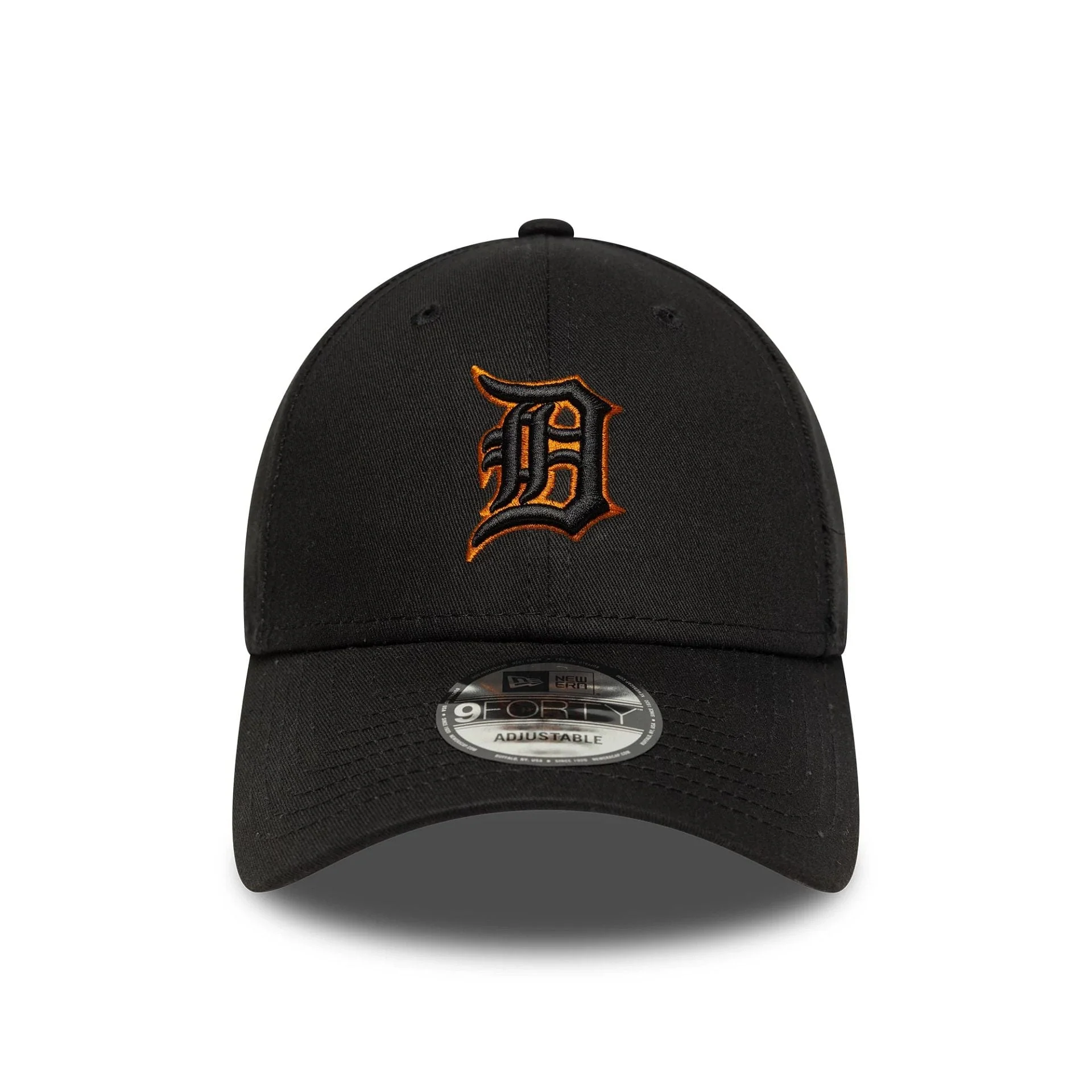 Detroit Tigers MLB Team Outline Black 9FORTY Adjustable Cap - Image 2