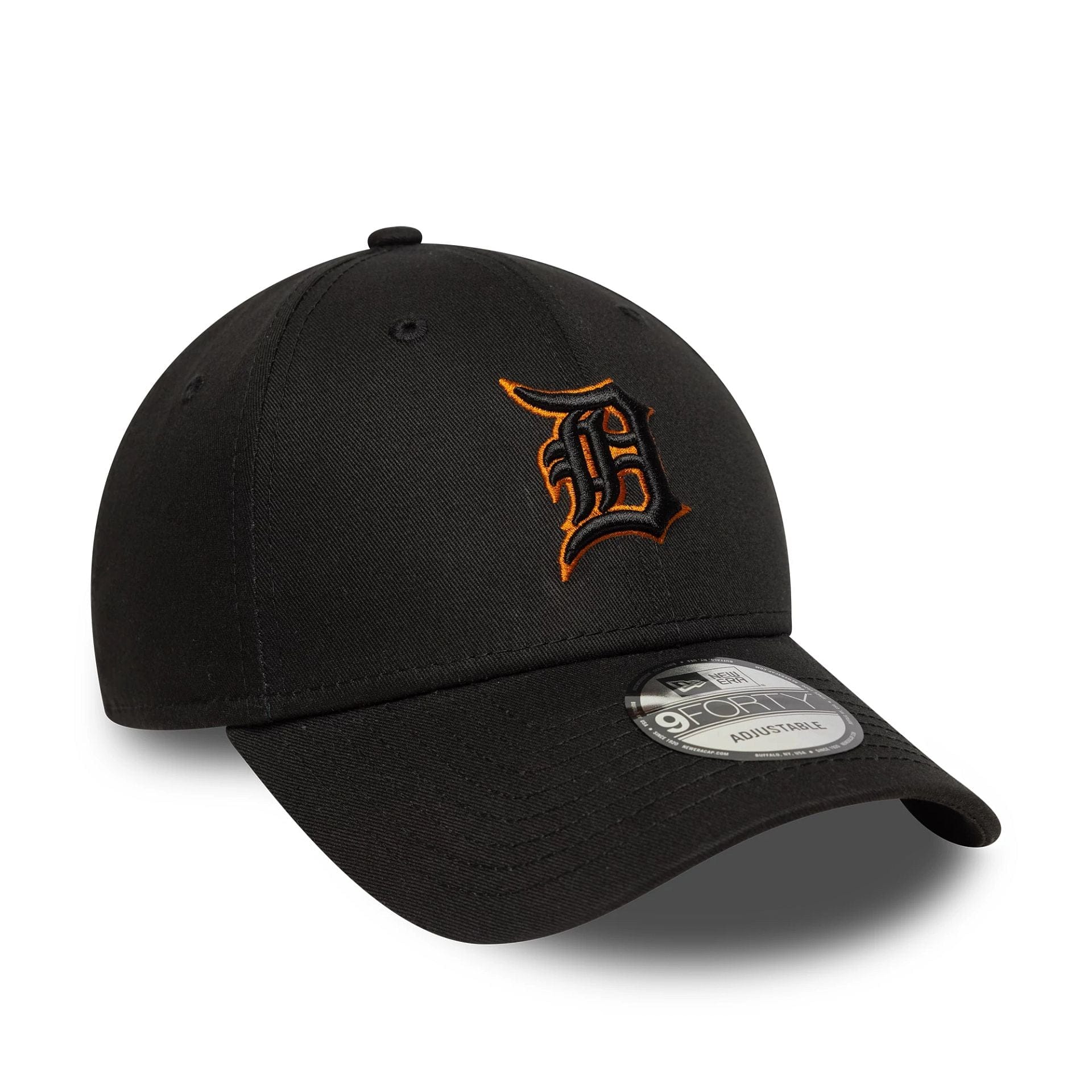 Detroit Tigers MLB Team Outline Black 9FORTY Adjustable Cap - Image 3