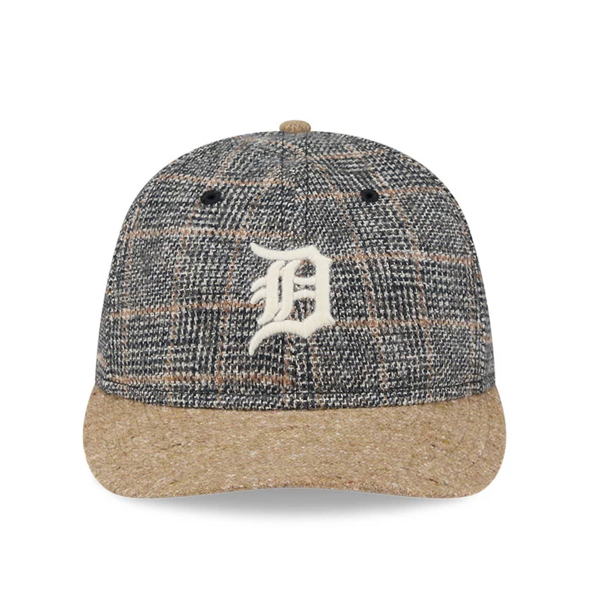 Detroit Tigers MLB Vintage Tweed Open Blue Retro Crown 59FIFTY Fitted Cap - Image 3
