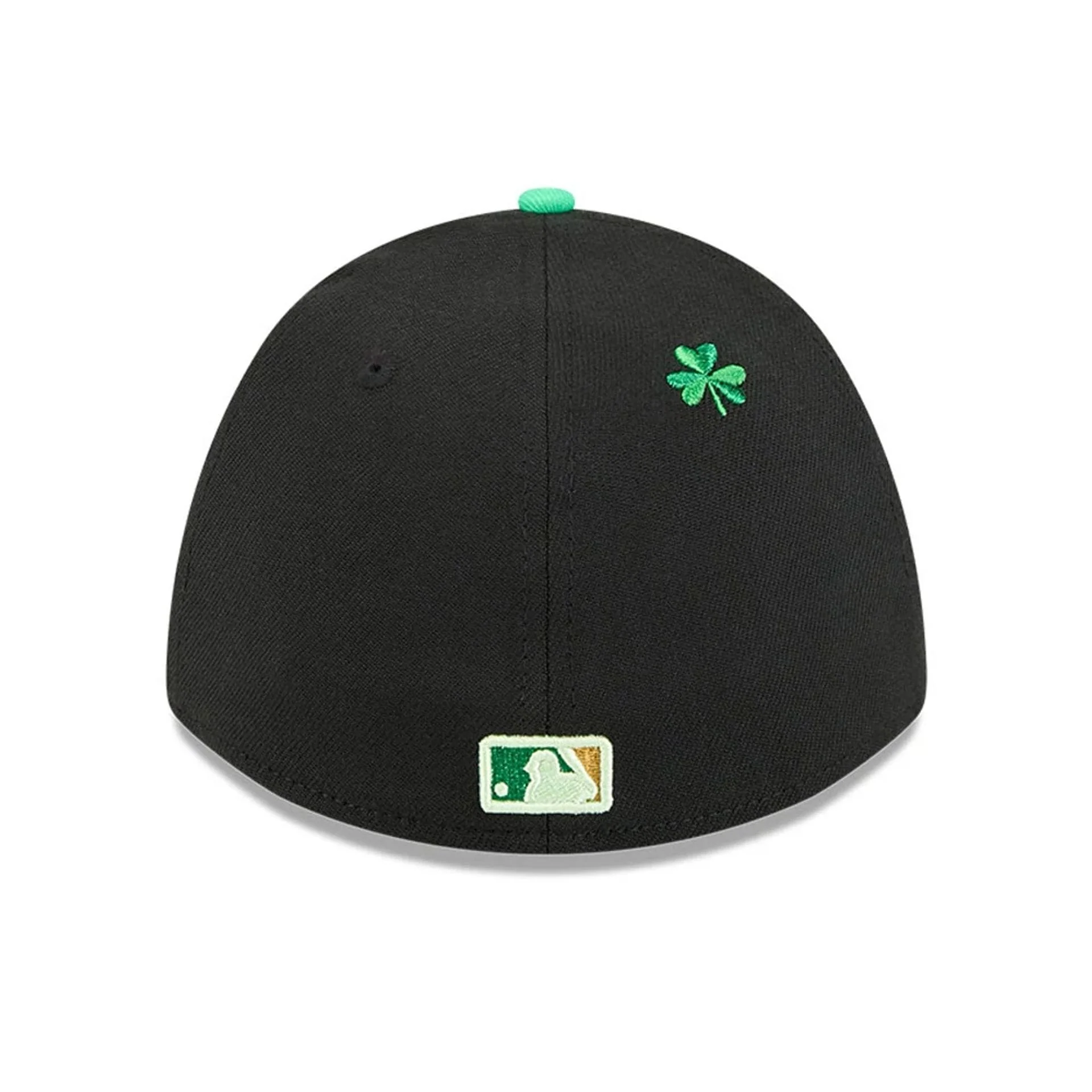 Dodgers MLB Saint Patrick's Day Black 39THIRTY M-Crown A-Frame Stretch Fit Cap - Image 6