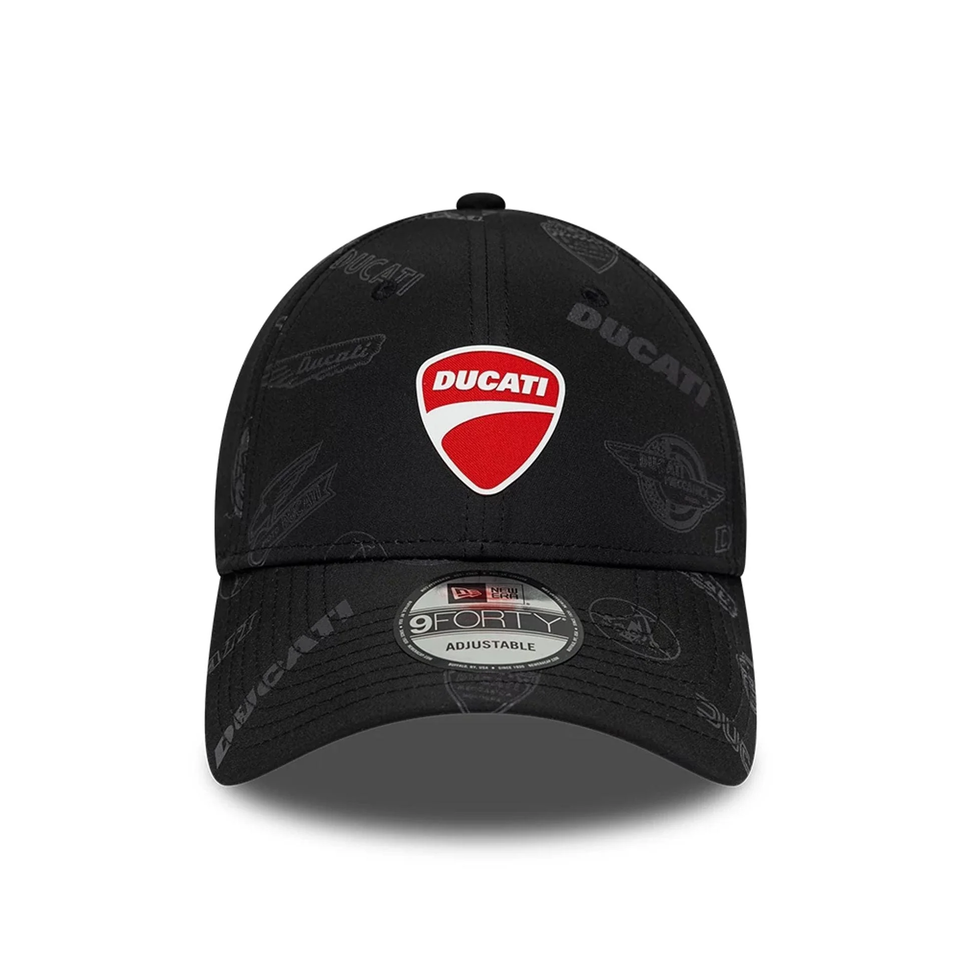 Ducati Motor Logo All Over Print Black 9FORTY Adjustable Cap - Image 2
