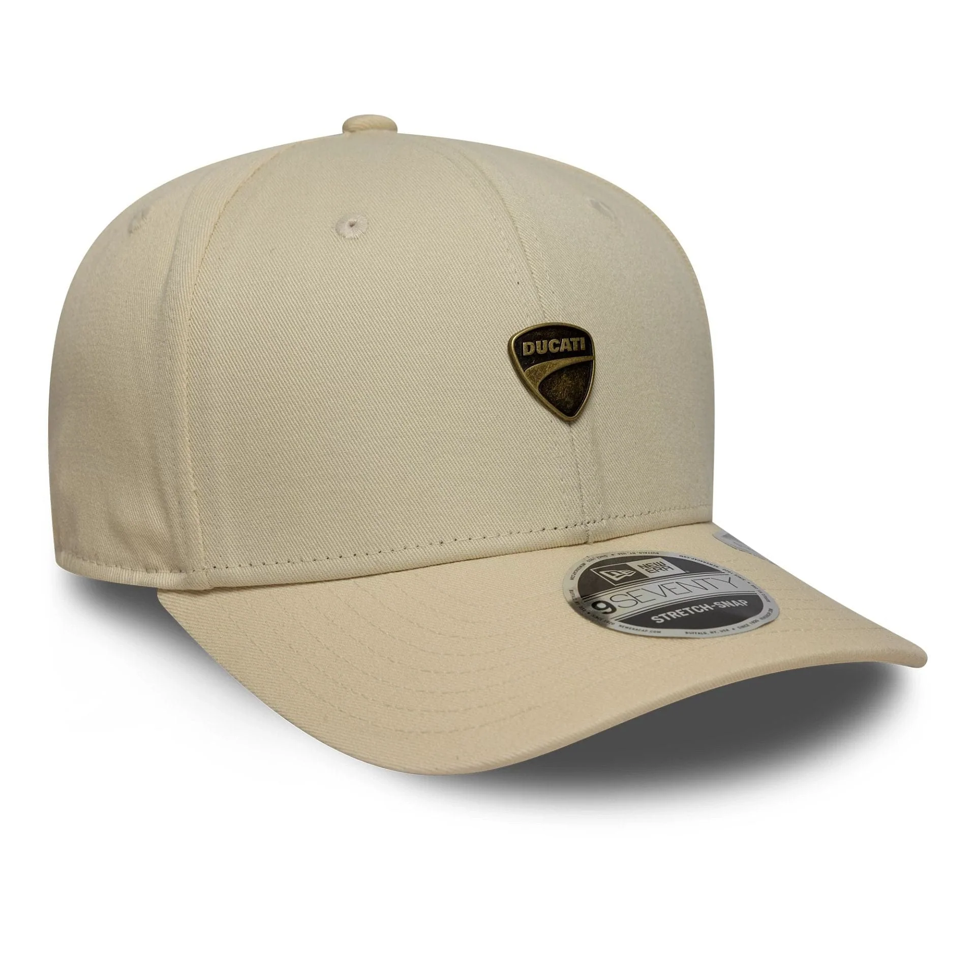 Ducati Motor Logo Light Beige 9SEVENTY Stretch Snap Cap - Image 3