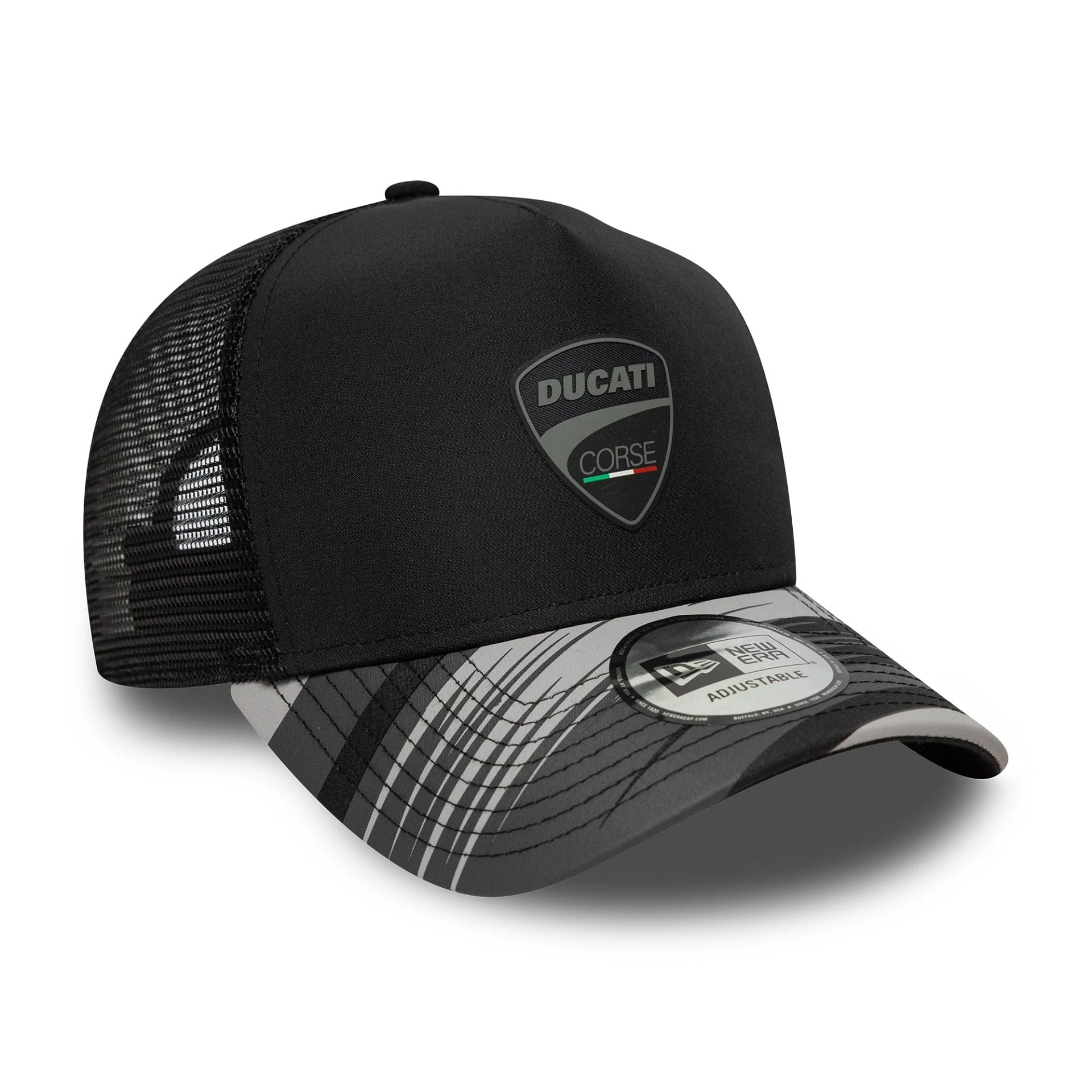 Ducati Motor Logo Print Black 9FORTY A-Frame Trucker Cap - Image 3